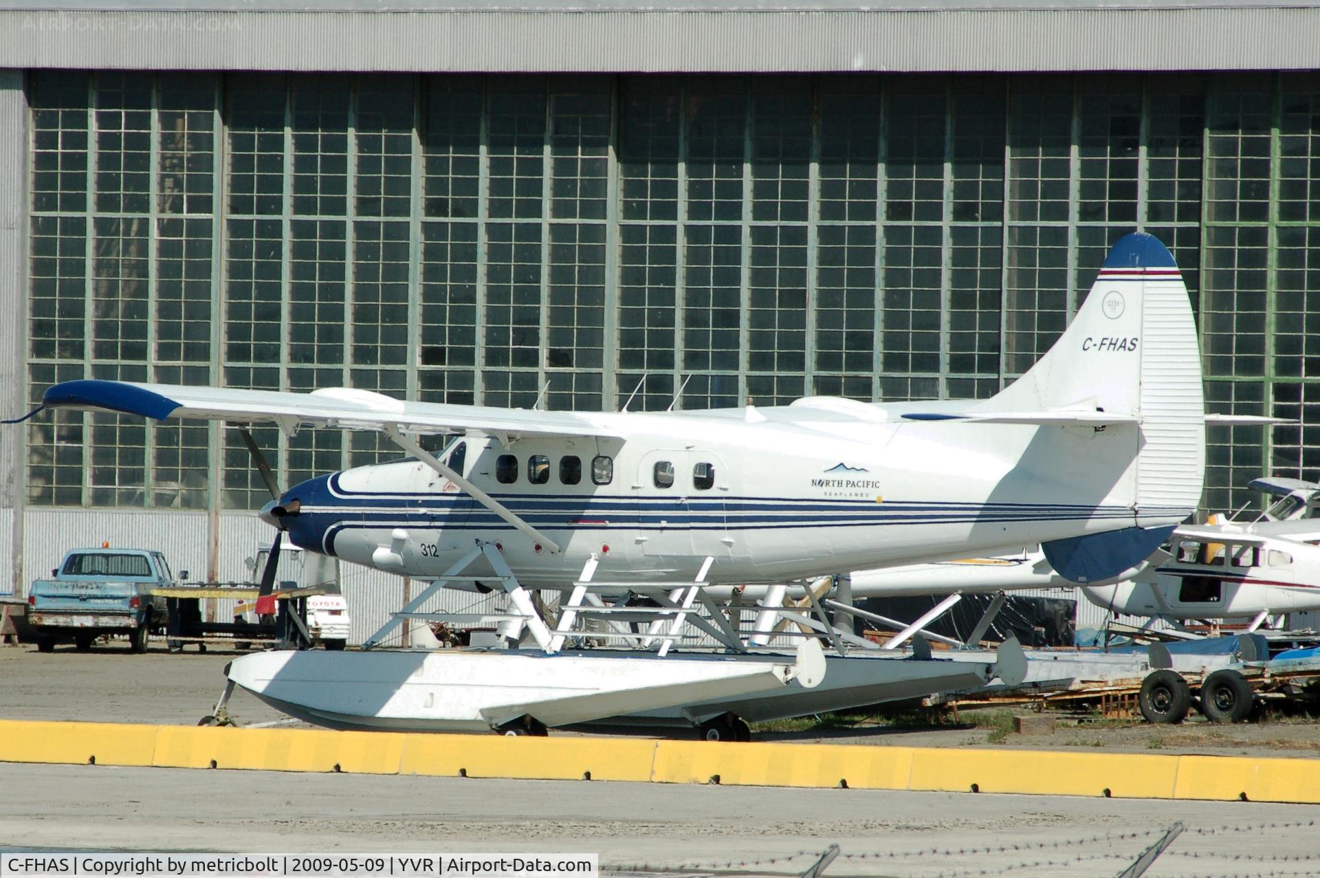 C-FHAS, 1960 De Havilland Canada U-1A  Otter (DHC-3) C/N 382, At YVR