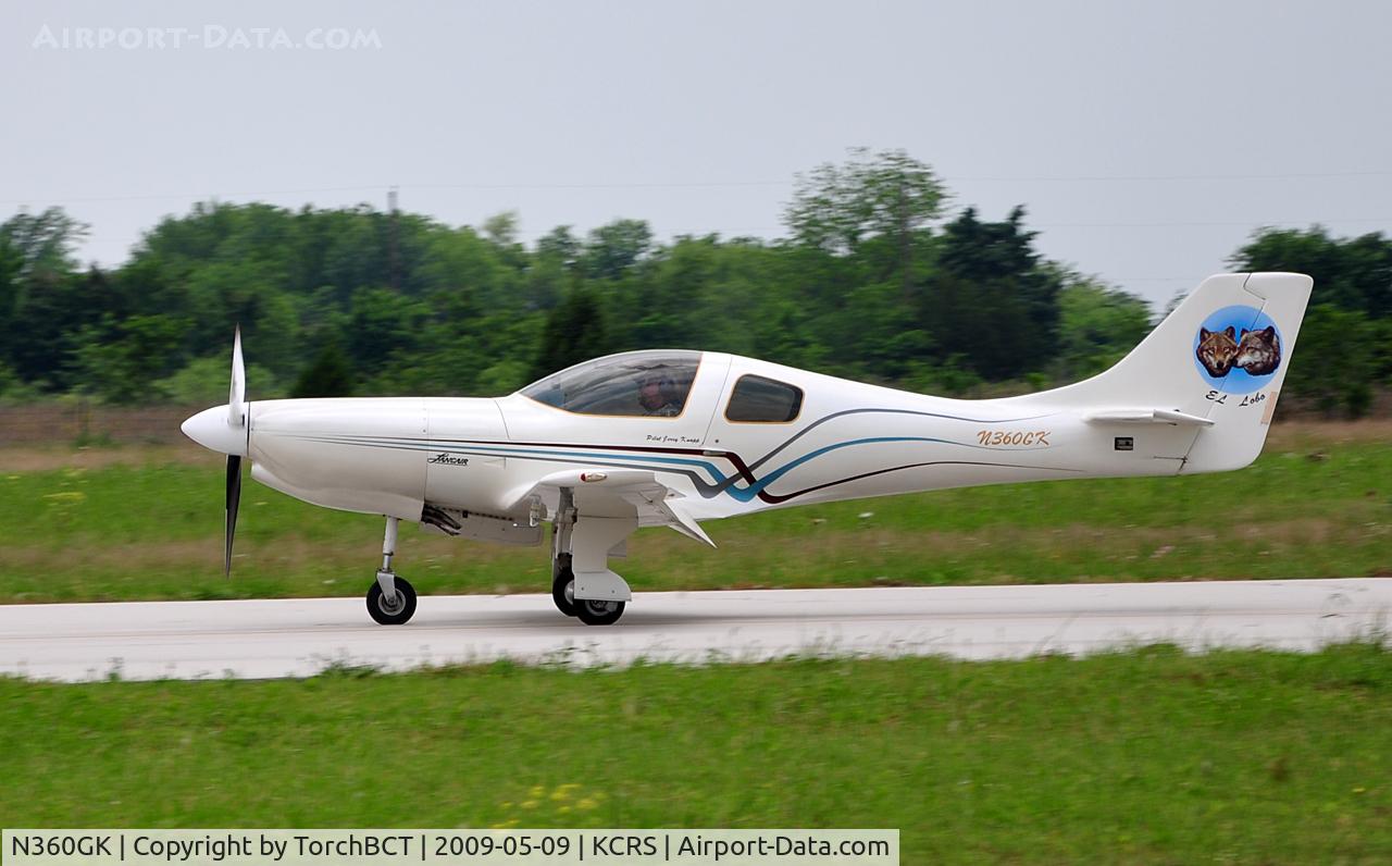 N360GK, 2002 Lancair 320 C/N 518-320-256, Lancair 320 on rolling out on RWY 14 during Corsicana Airsho 09.