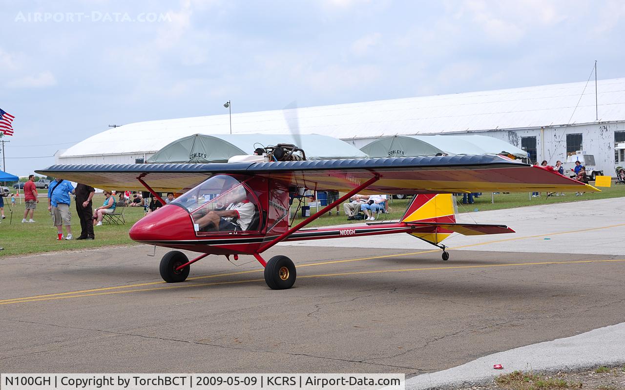 N100GH, 1997 Kolb Twinstar Mk III C/N M3267, Kolb Mark III taxiing to RWY 14 during Corsicana Airsho 09