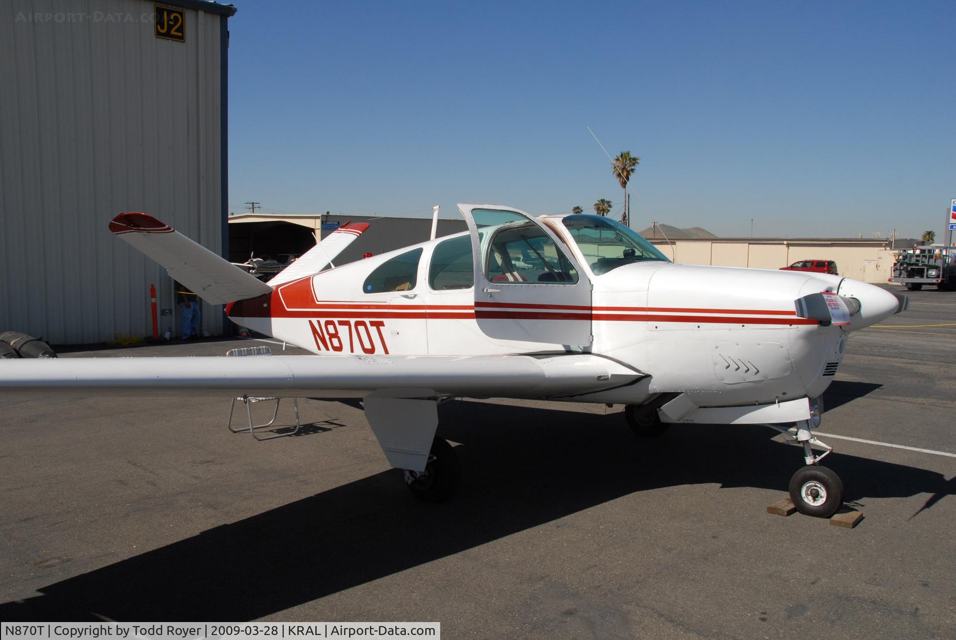 N870T, 1962 Beech P35 Bonanza C/N D-7011, Riverside Airshow 2009