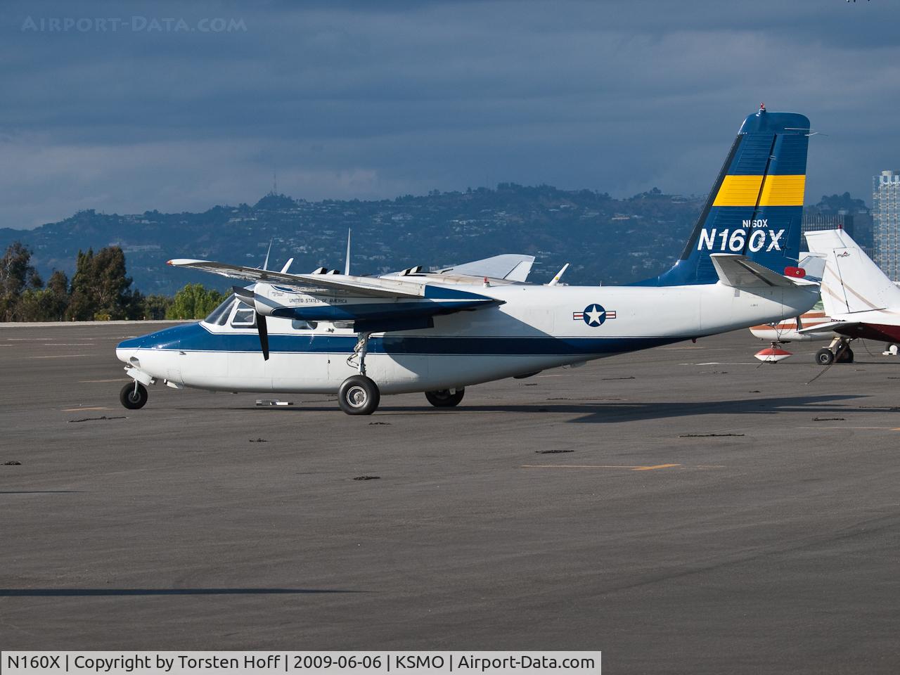 N160X, 1963 Aero Commander 500-B C/N 500B-1300-115, N160X parked on the tarmac at KSMO
