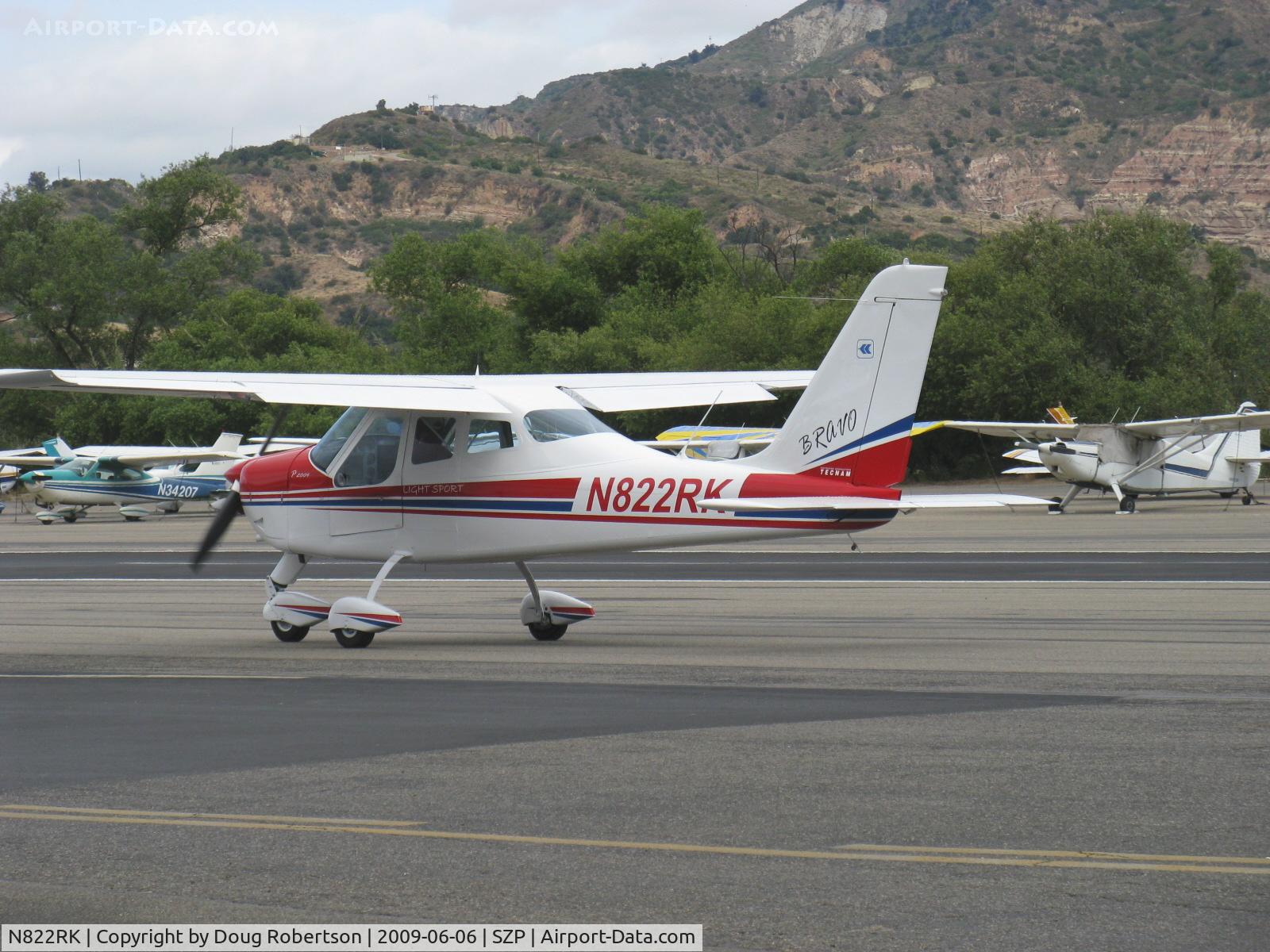 N822RK, 2007 Tecnam P-2004 Bravo C/N 096, 2007 Costruzioni Aeronautiche Tecnam P2004 BRAVO, Rotax 912ULS 100 Hp, taxi