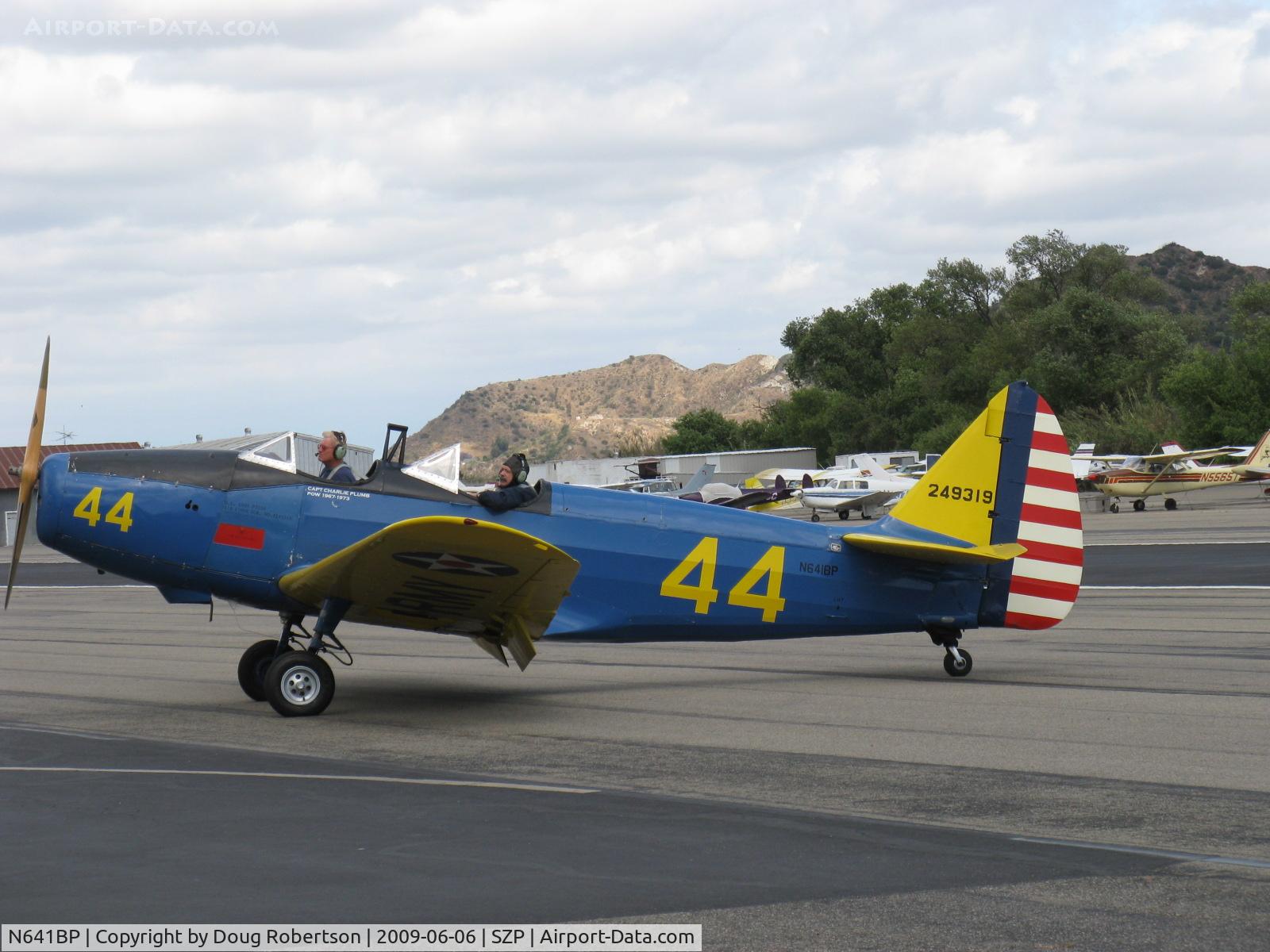 N641BP, Fairchild M-62A C/N 274HO, Fairchild M-62A CORNELL as PT-19A, Fairchild Ranger 6-440C-5 200 Hp, taxi