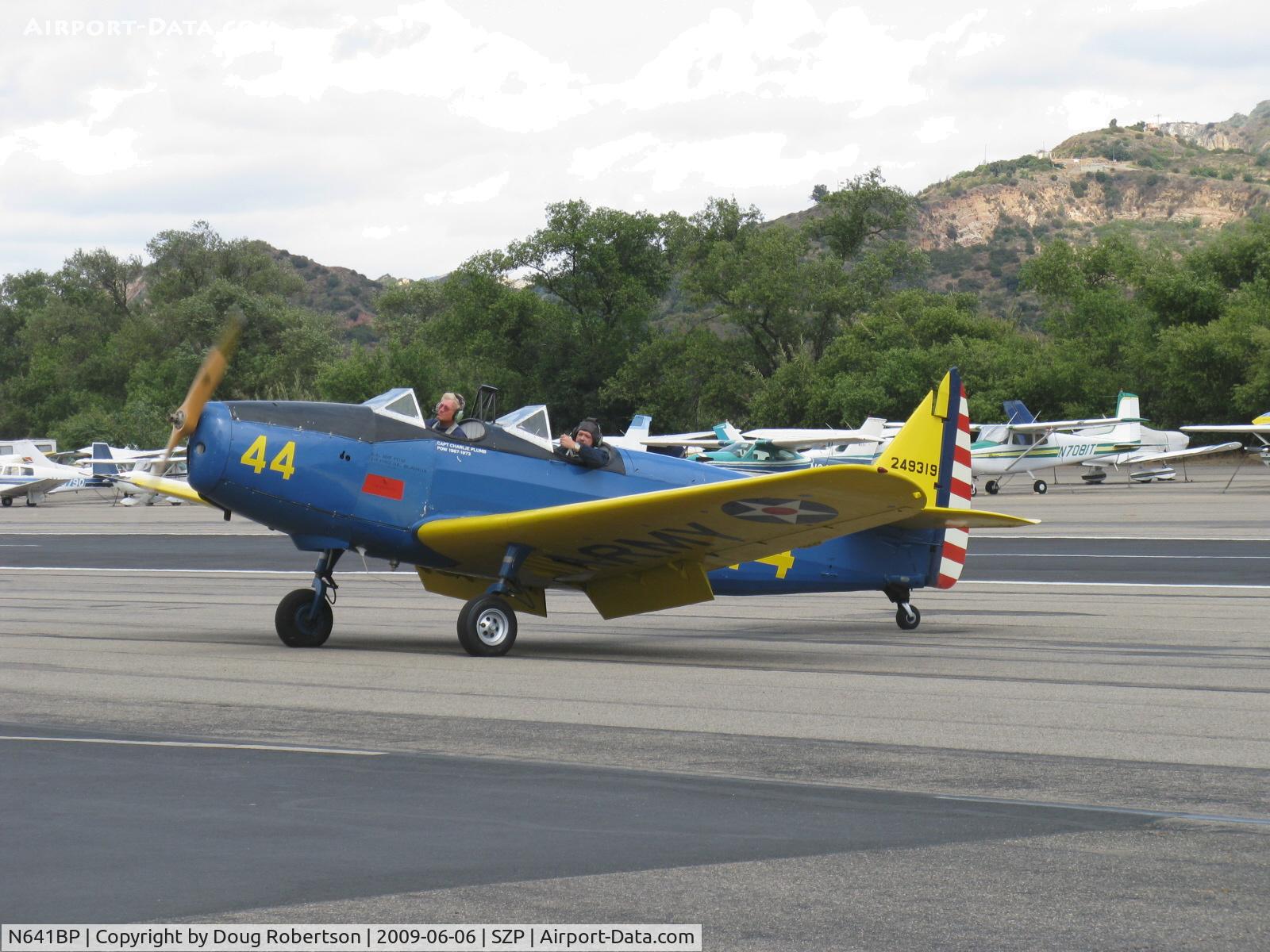 N641BP, Fairchild M-62A C/N 274HO, Fairchild M-62A CORNELL as PT-19A, Fairchild Ranger 6-440C-5 200 Hp, taxi