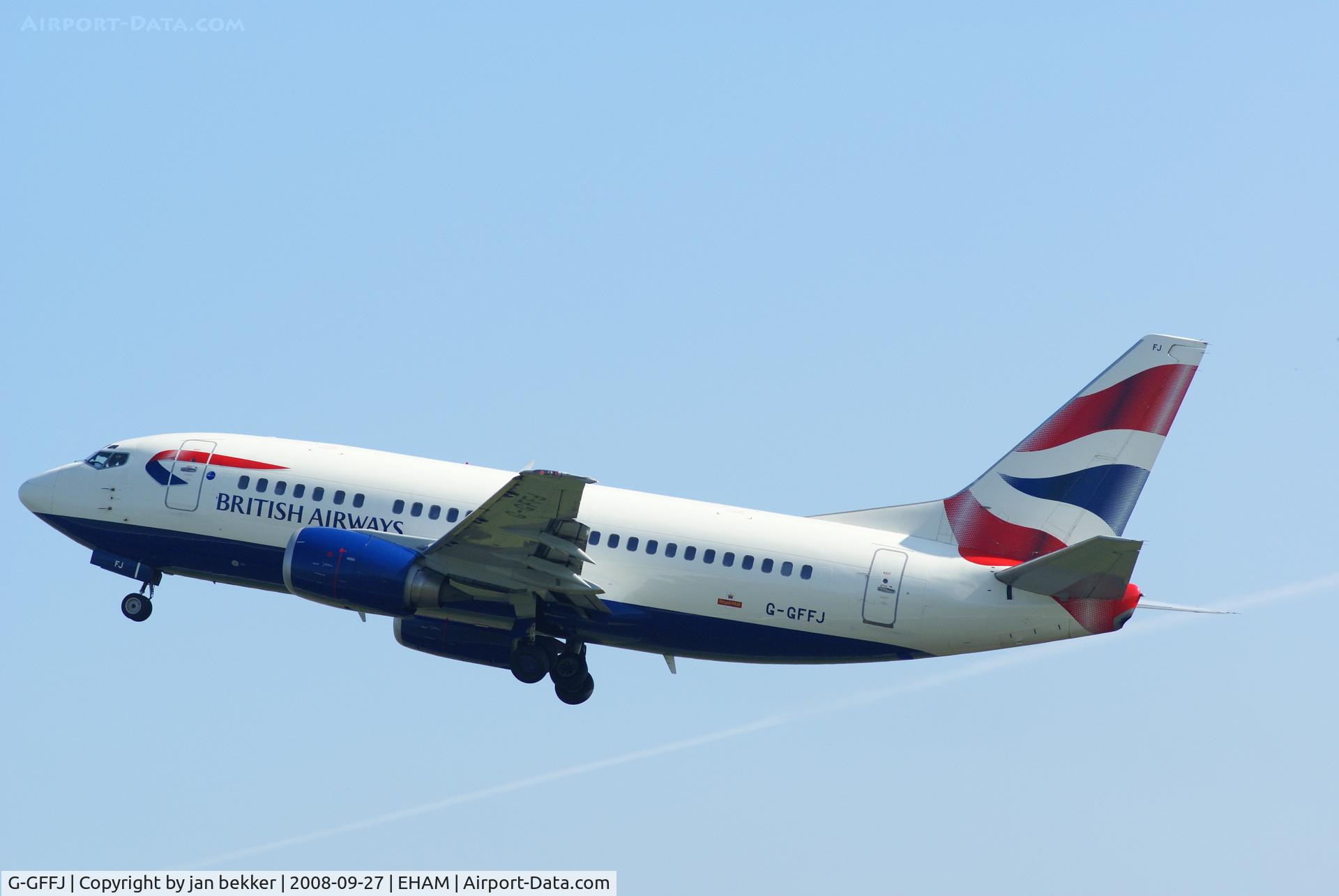 G-GFFJ, 1994 Boeing 737-5H6 C/N 27355, Just after take off