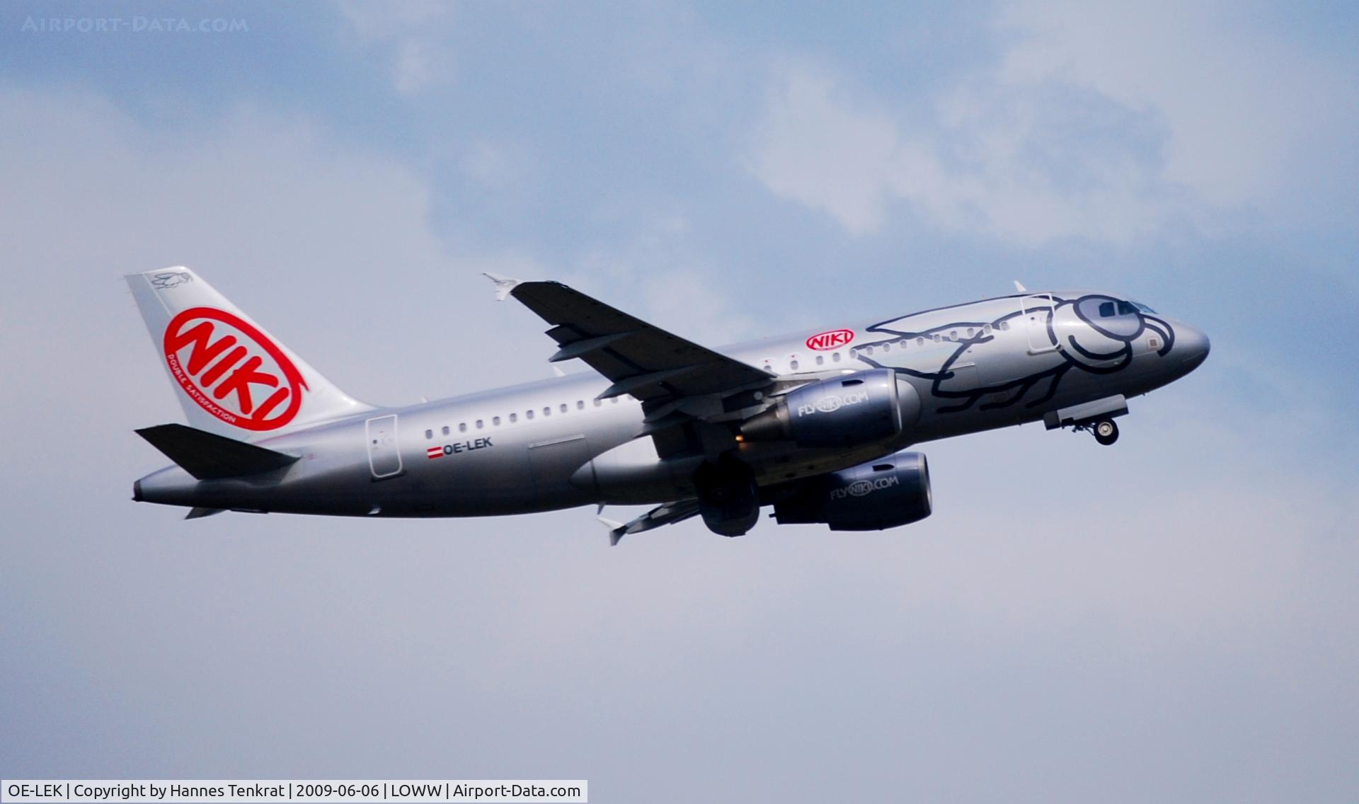 OE-LEK, 2007 Airbus A319-112 C/N 3019, FlyNIKI Airbus A319 OE-LEK 