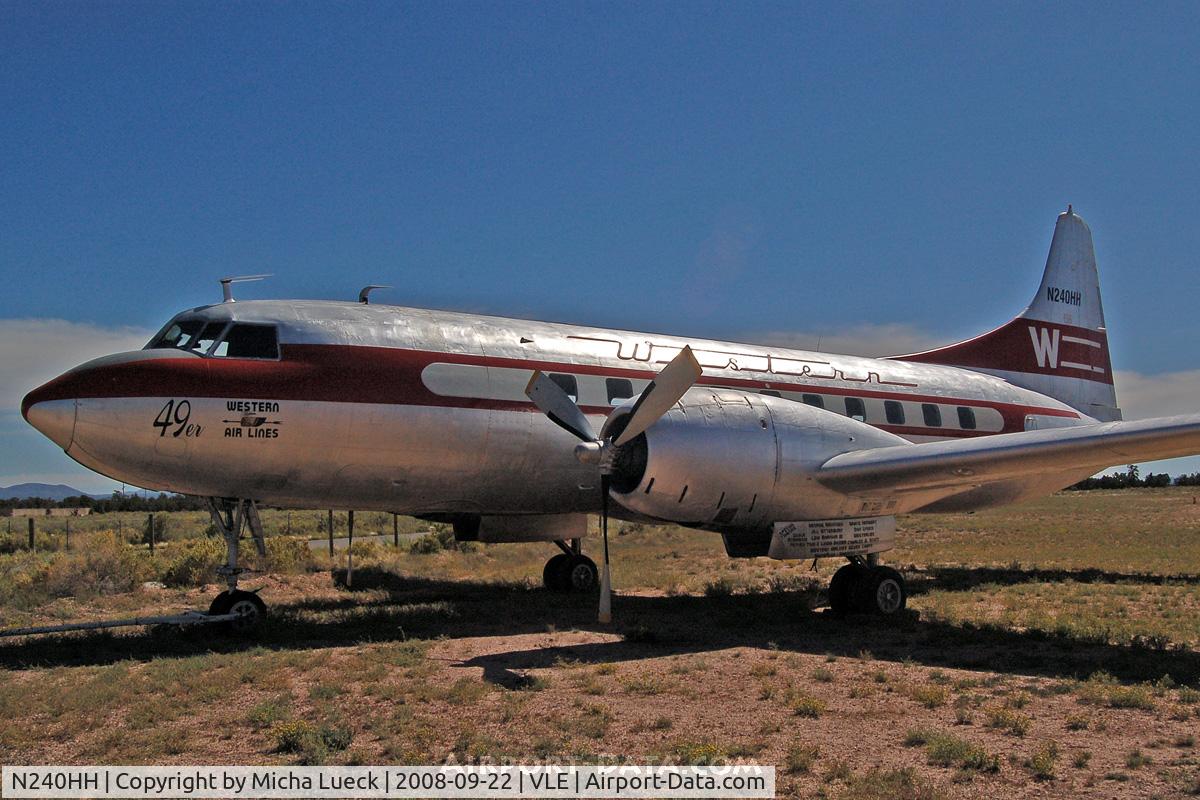 N240HH, 1948 Convair CV-240-1 C/N 47, Grand Canyon Valle Aiport Hidden History Museum