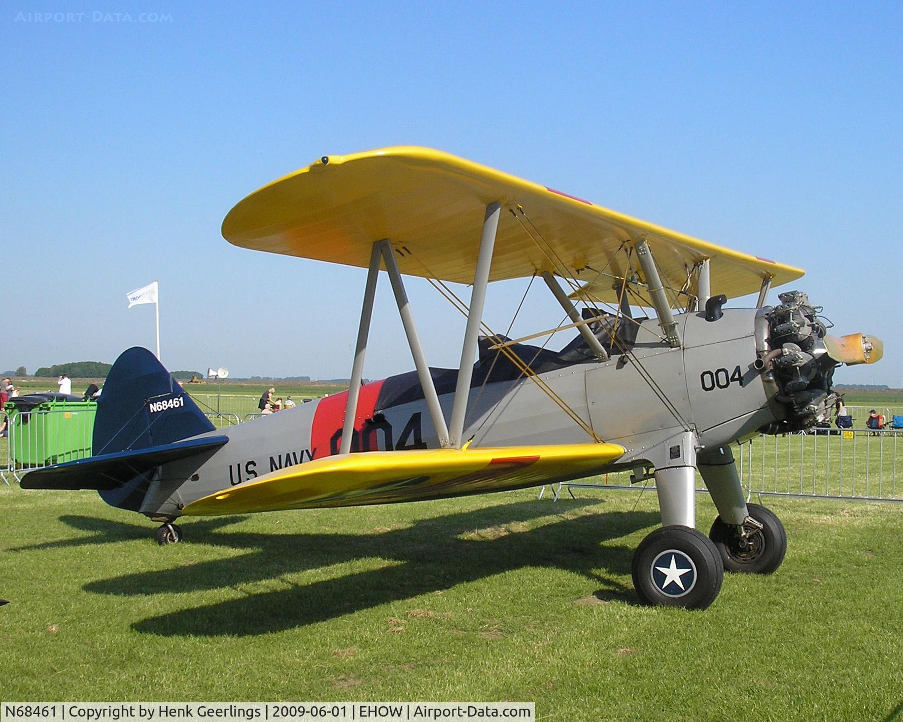N68461, 1942 Boeing A75N1(PT17) C/N 75-5615, Oostwold  Airport  Airshow june 2009