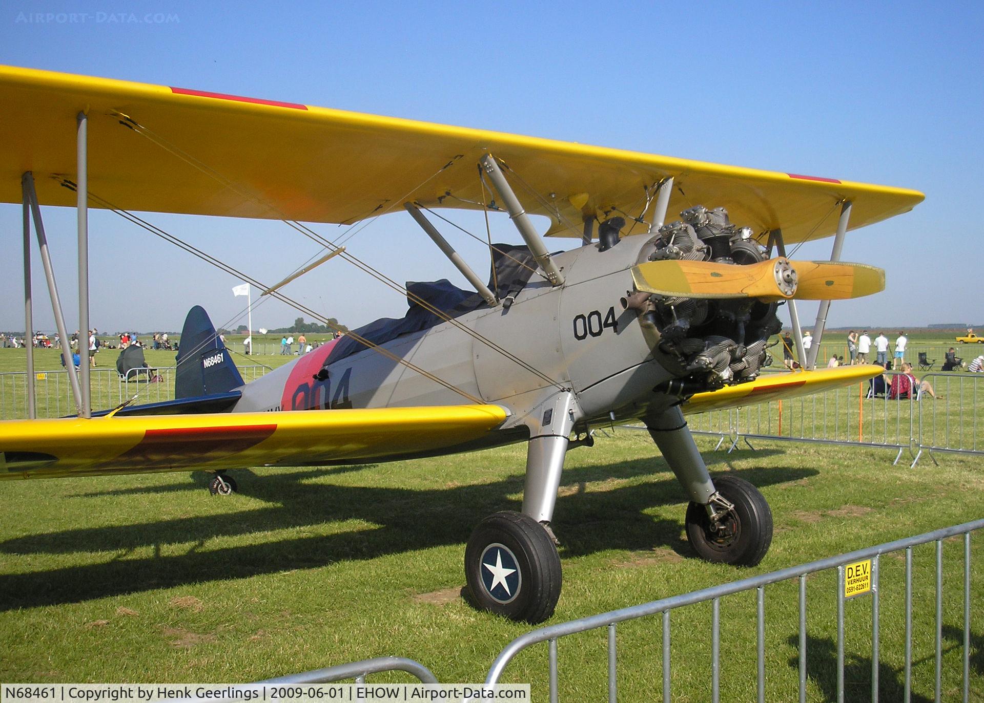 N68461, 1942 Boeing A75N1(PT17) C/N 75-5615, Oostwold  Airport  Airshow june 2009