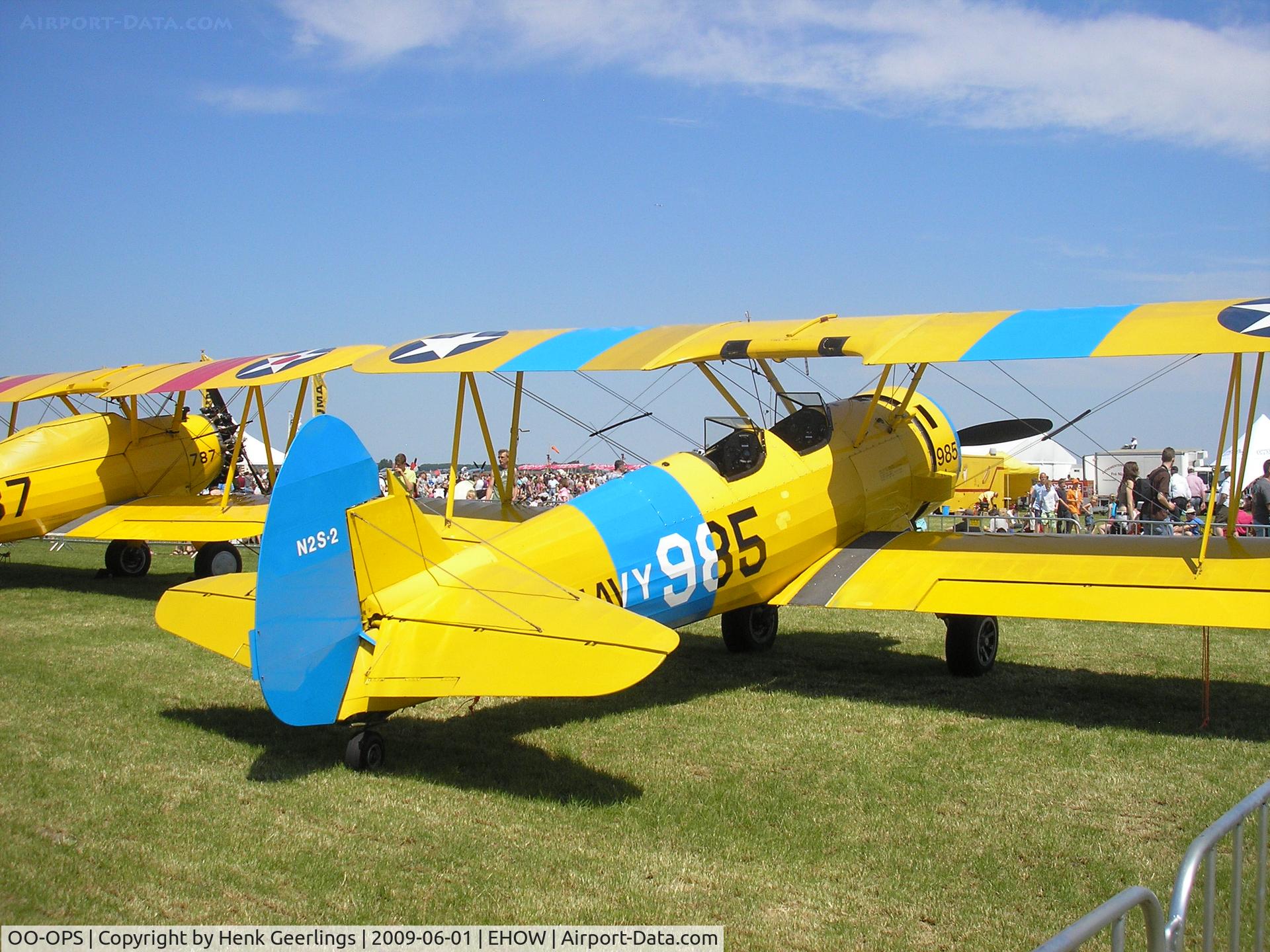 OO-OPS, 1943 Boeing E75 C/N 75-5093, Oostwold  Airport  Airshow june 2009