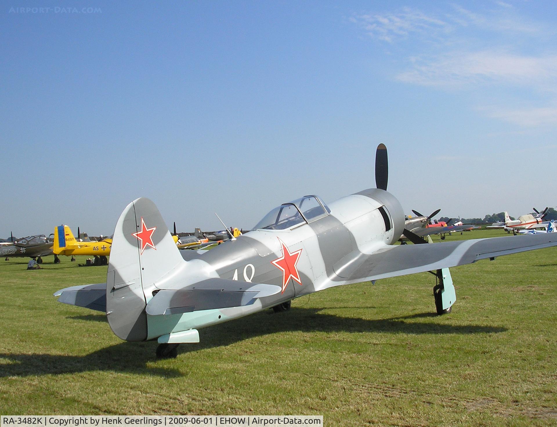 RA-3482K, Yakovlev Yak-3UA C/N 003, Oostwold  Airport  Airshow june 2009