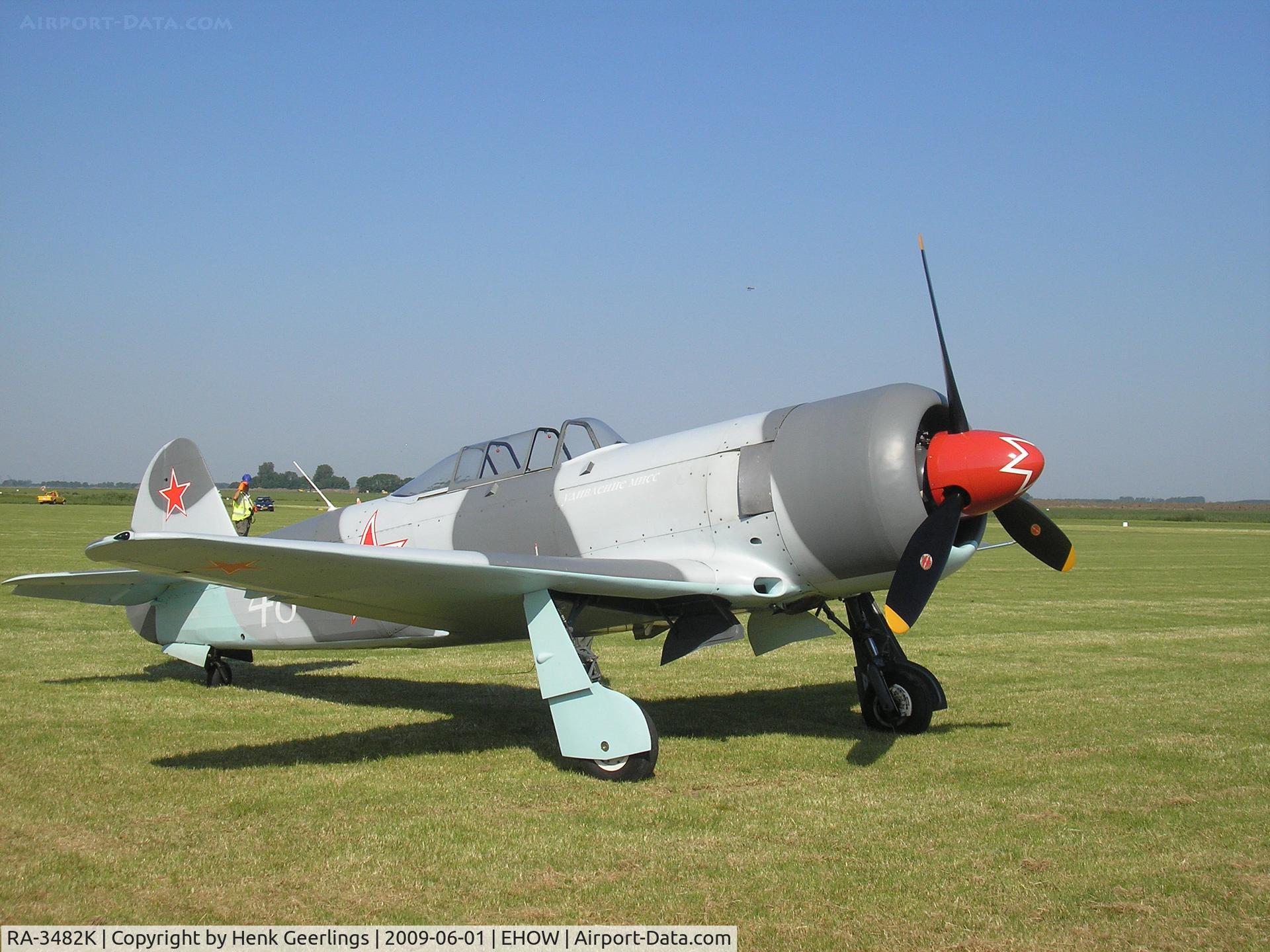 RA-3482K, Yakovlev Yak-3UA C/N 003, Oostwold  Airport  Airshow june 2009