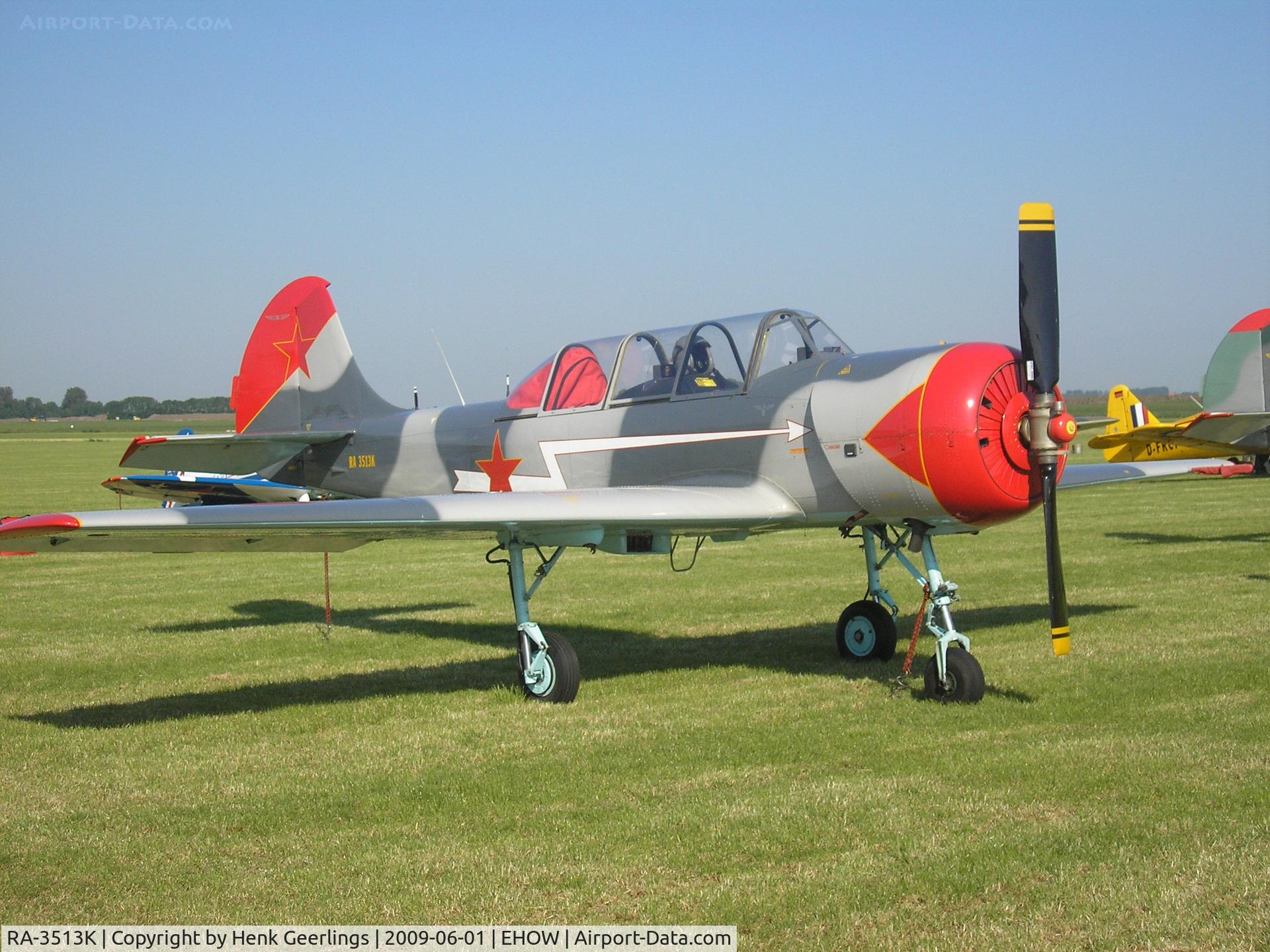 RA-3513K, 1989 Bacau Yak-52 C/N 899714, Oostwold  Airport  Airshow june 2009