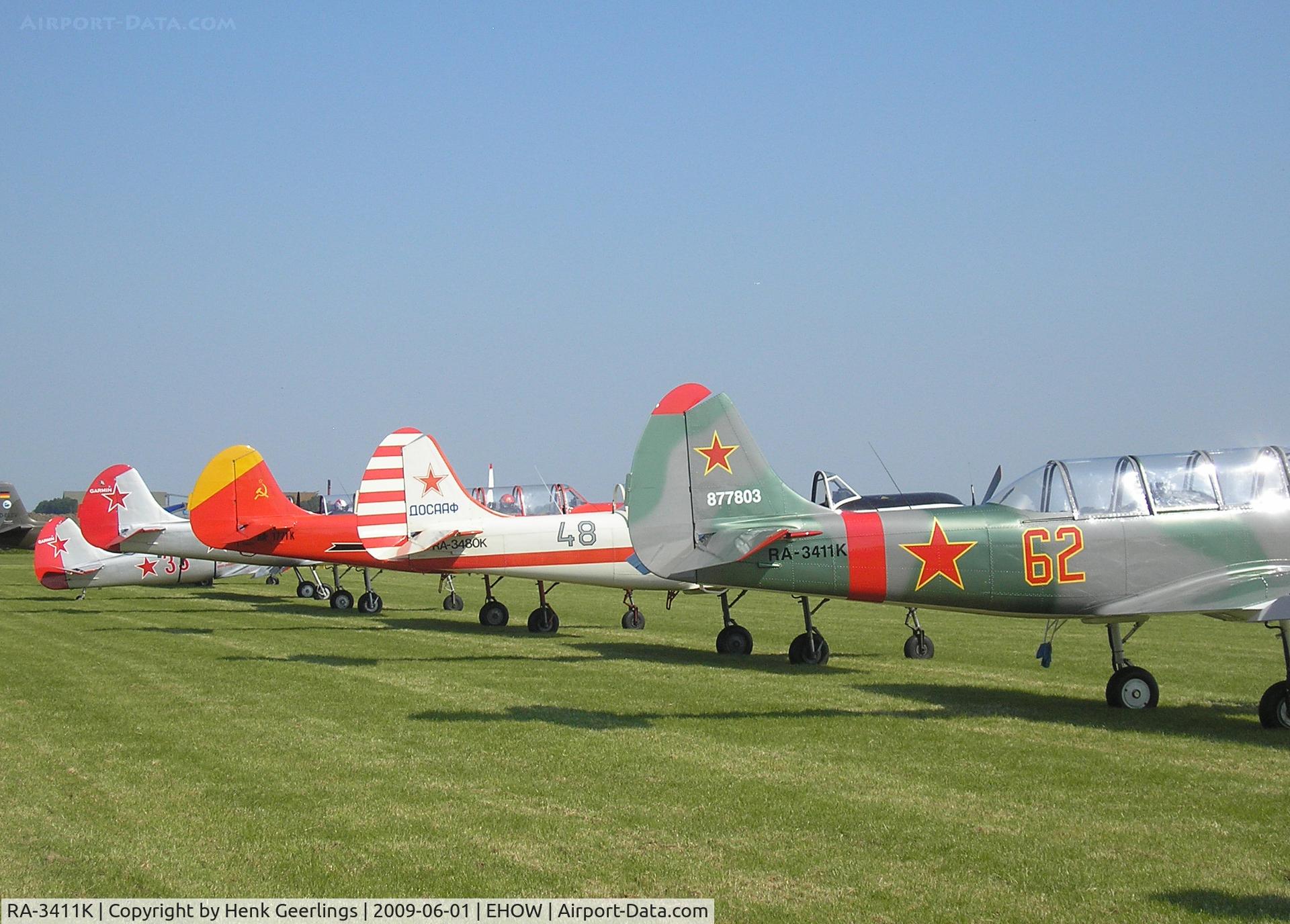 RA-3411K, 1987 Yakovlev Yak-52 C/N 877803, Oostwold  Airport  Airshow june 2009