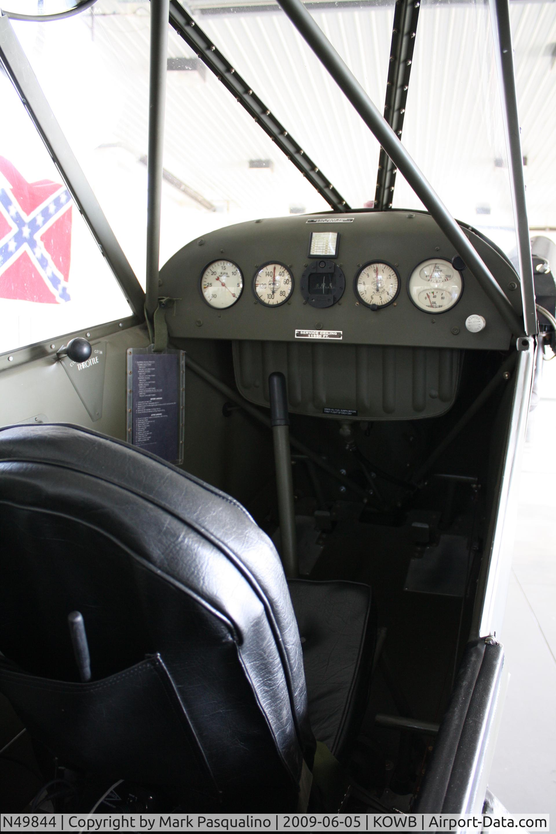 N49844, Piper L-4B Grasshopper (O-59A / J3C-65) C/N 10189, Piper L-4B