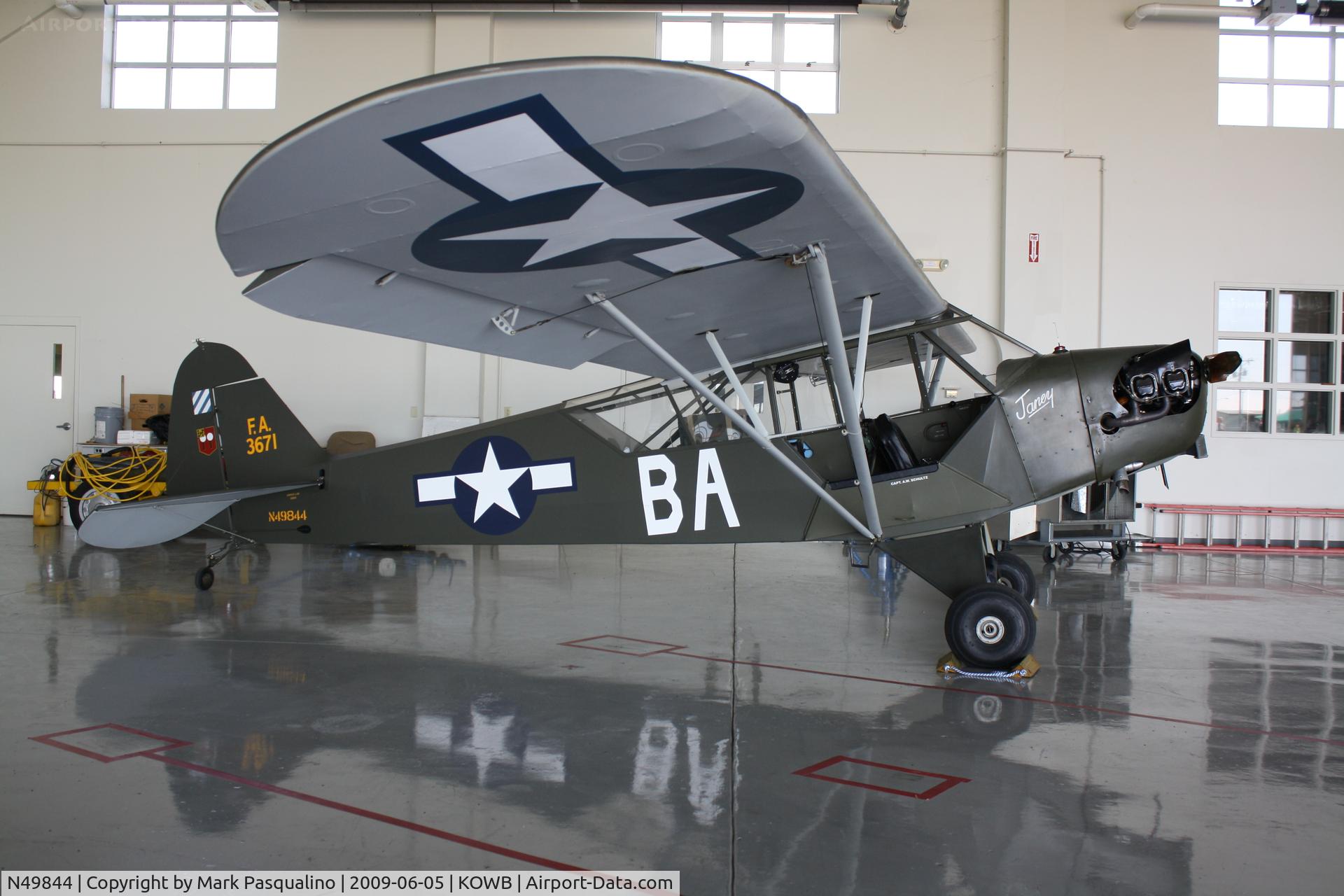 N49844, Piper L-4B Grasshopper (O-59A / J3C-65) C/N 10189, Piper L-4B