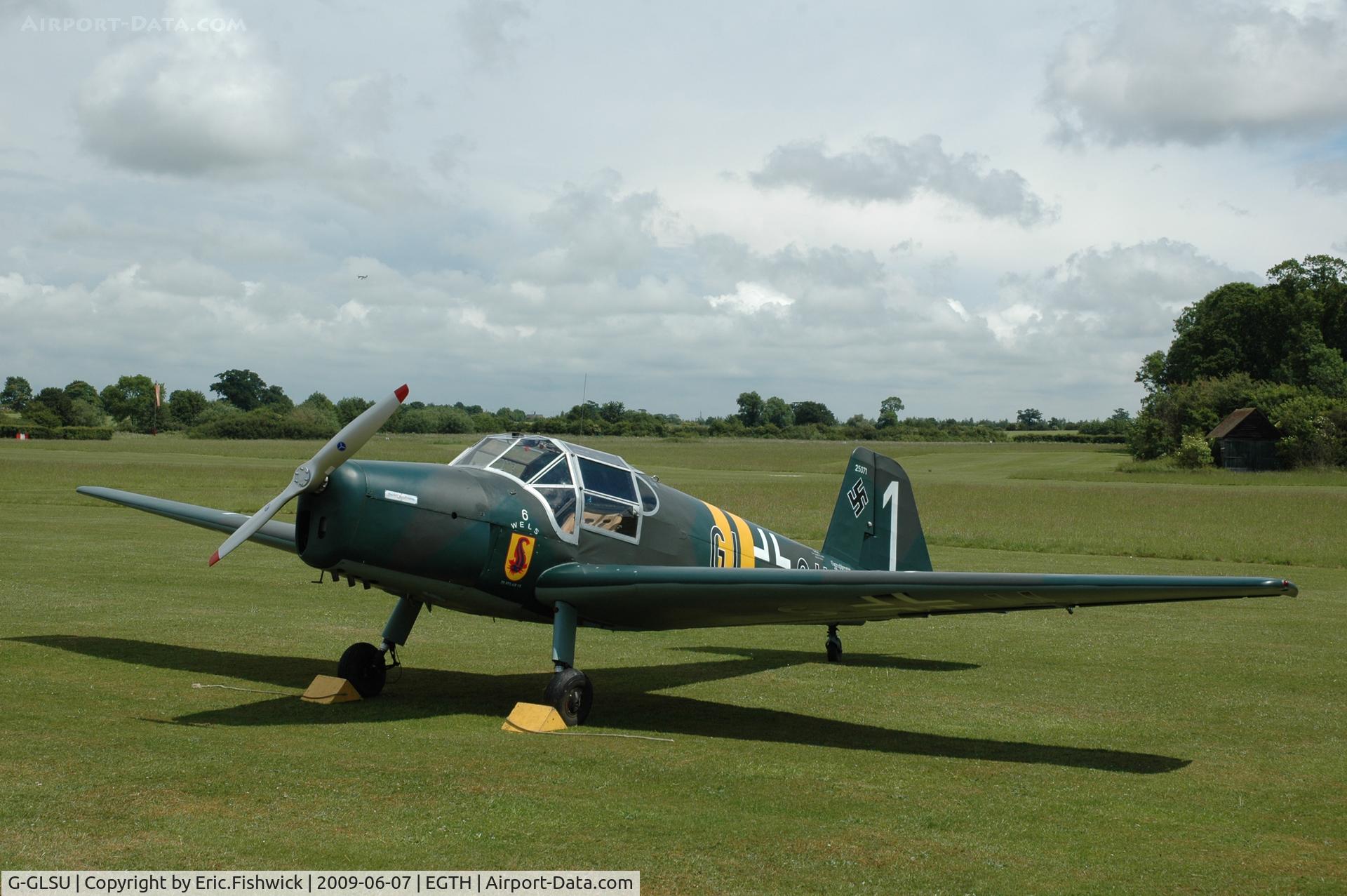 G-GLSU, 1945 Bucker Bu-181B-1 Bestmann C/N 25071, 3. G-GLSU at Shuttleworth Summer Air Display
