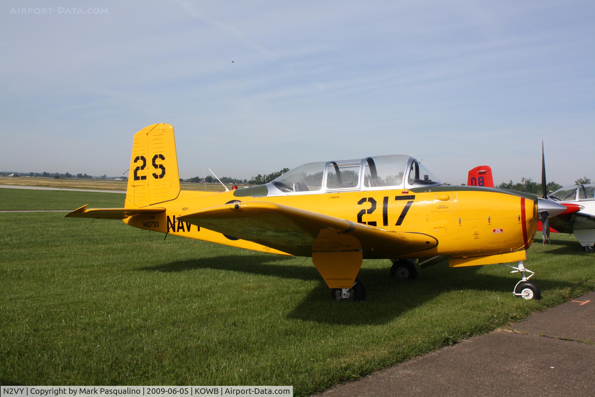 N2VY, 1955 Beech D-45 (T-34B) Mentor C/N BG-67, Beech T-34B