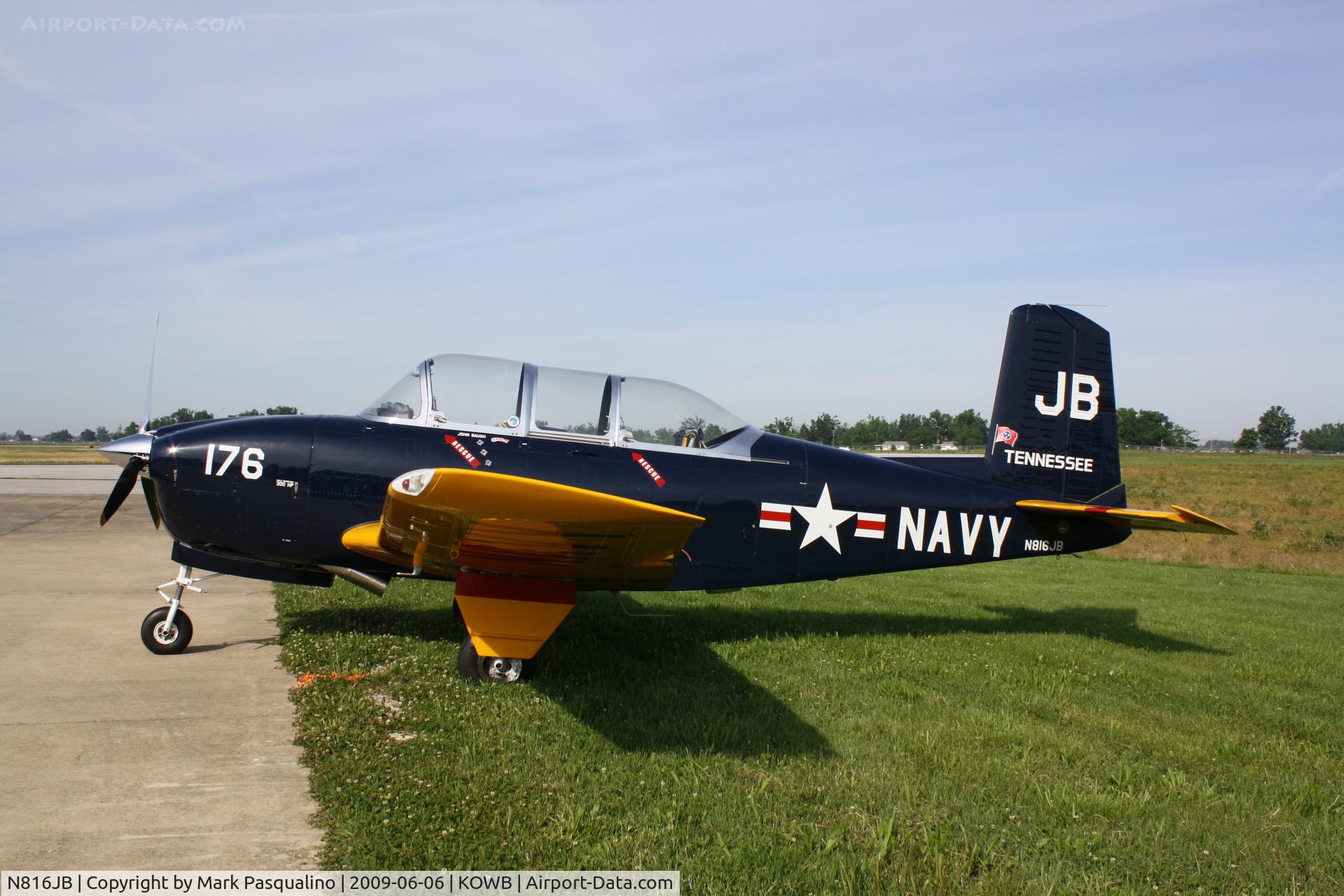 N816JB, 1960 Beech T-34B Mentor C/N BG-176, Beech T-34B