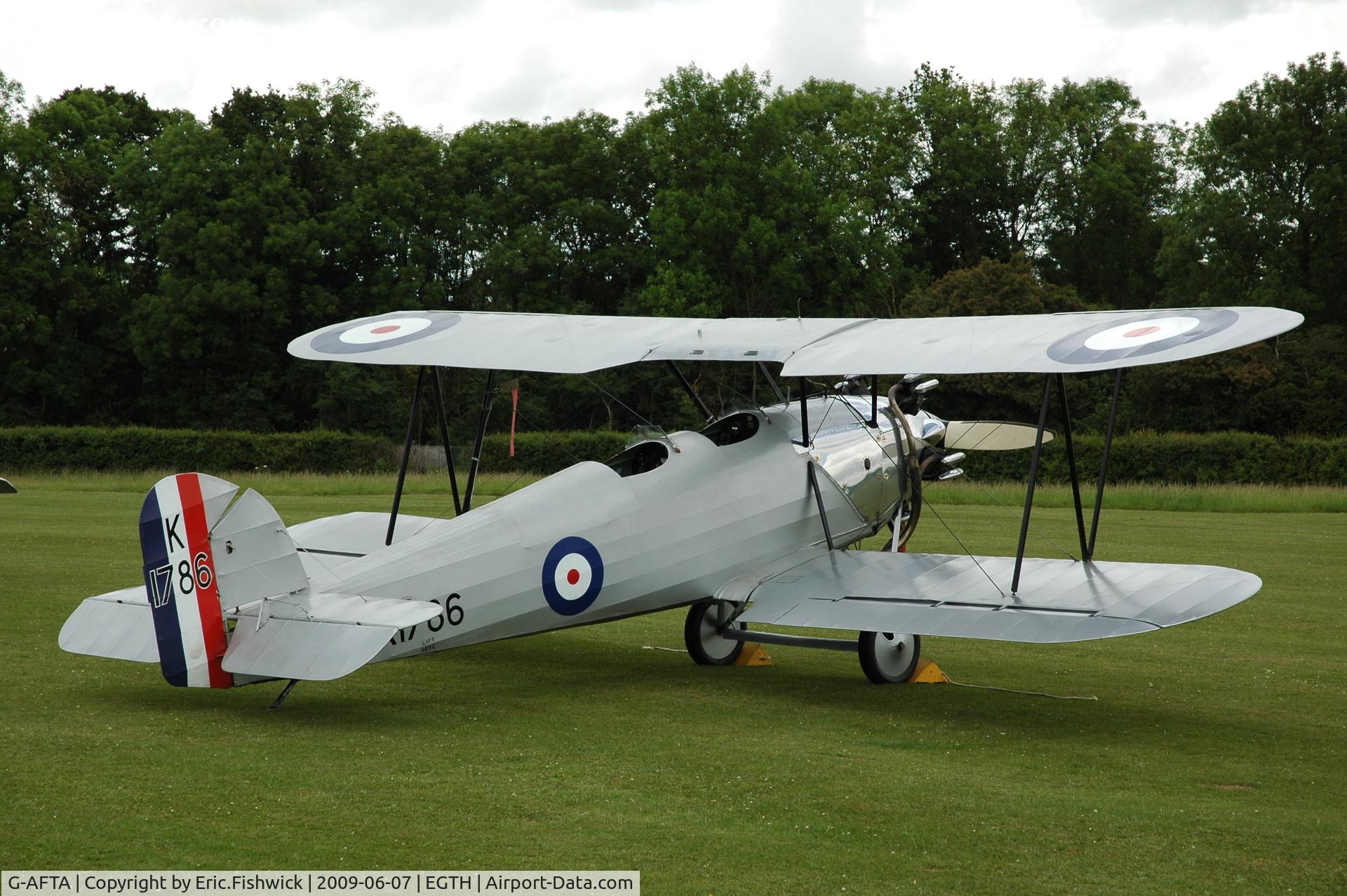 G-AFTA, 1931 Hawker Tomtit Mk1 C/N 30380, 2. G-AFTA at Shuttleworth Summer Air Display, June 2009.