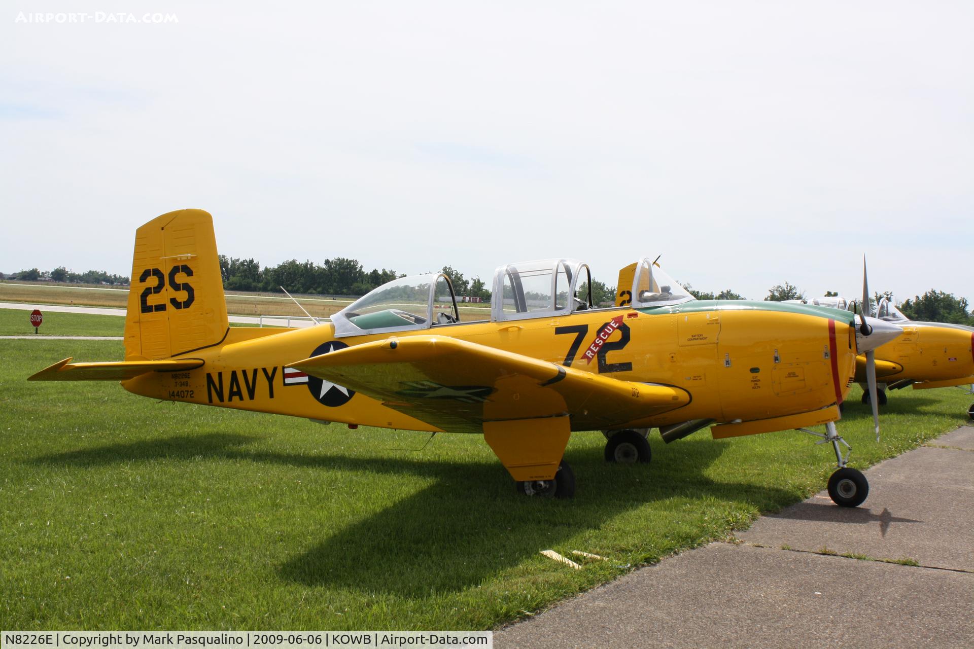 N8226E, 1957 Beech D-45 Mentor C/N BG-379, Beech T-34B