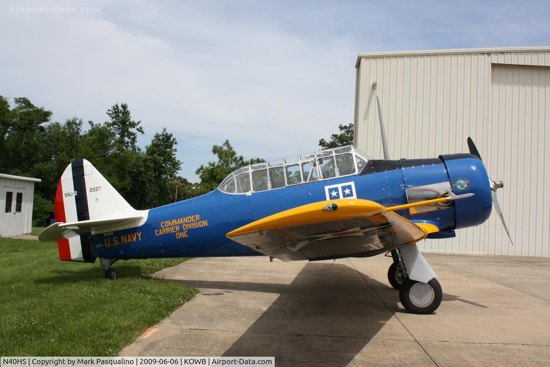 N40HS, 1940 North American SNJ-2 C/N 2027, North American SNJ-2