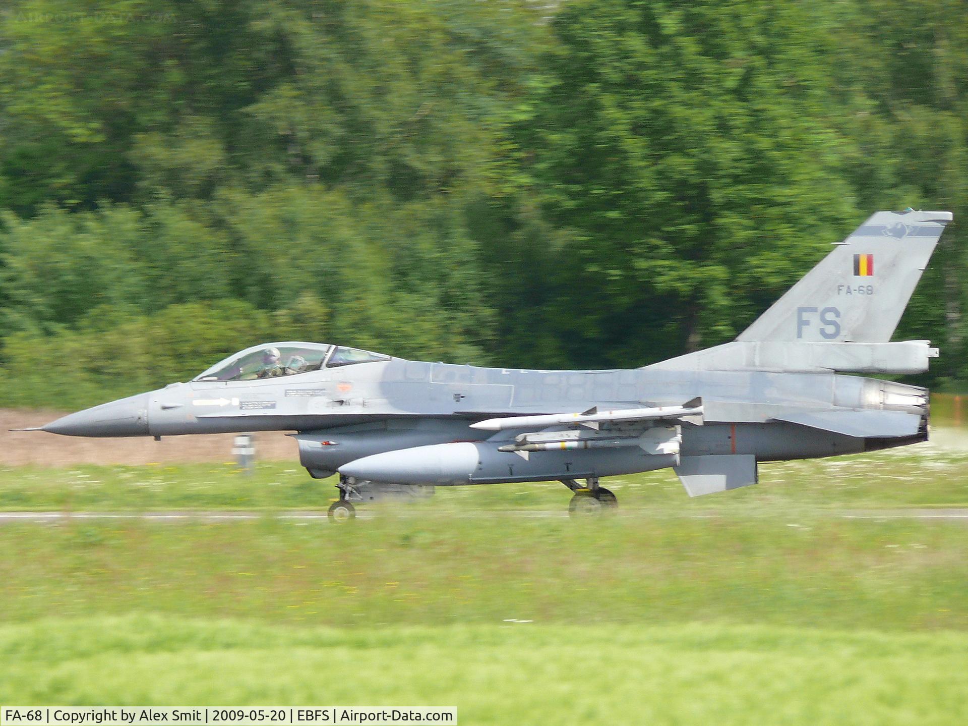 FA-68, SABCA F-16AM Fighting Falcon C/N 6H-68, General Dynamics F-16AM Fighting Falcon FA-68 Belgian Air Force