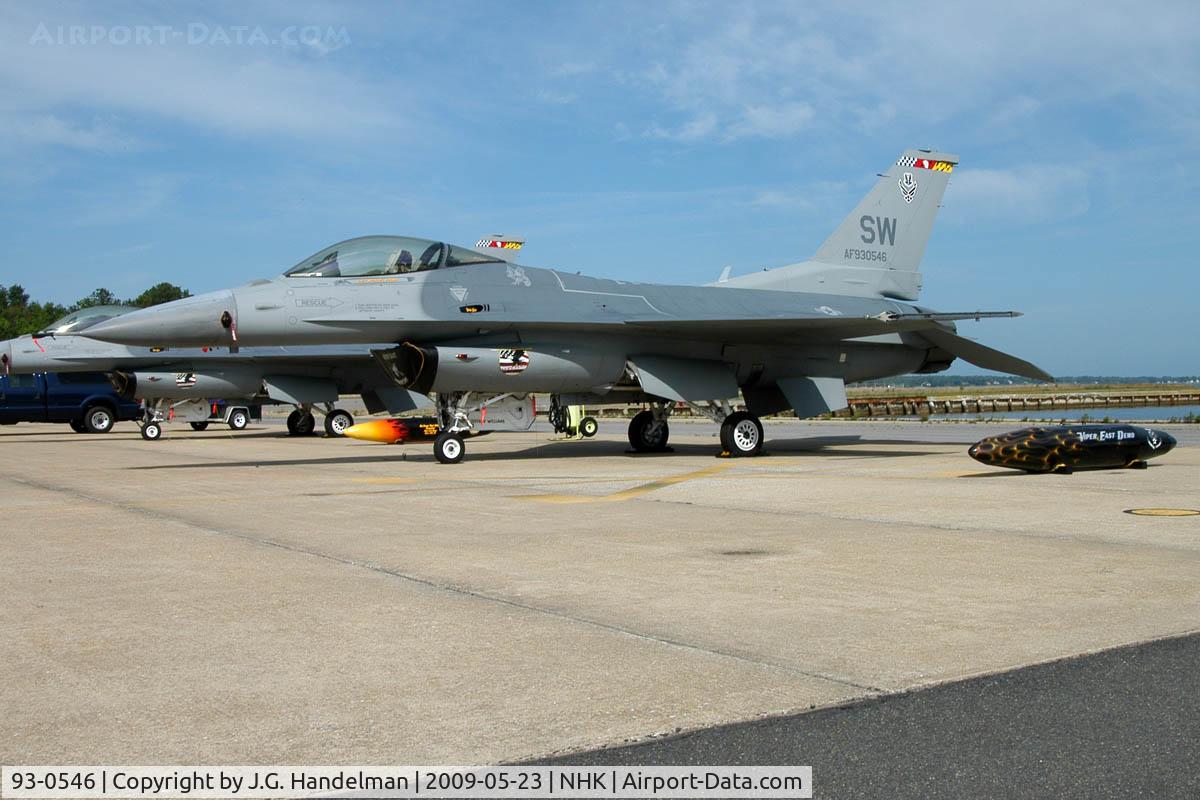 93-0546, 1993 Lockheed F-16C Fighting Falcon C/N CC-181, At Patuxent River MD