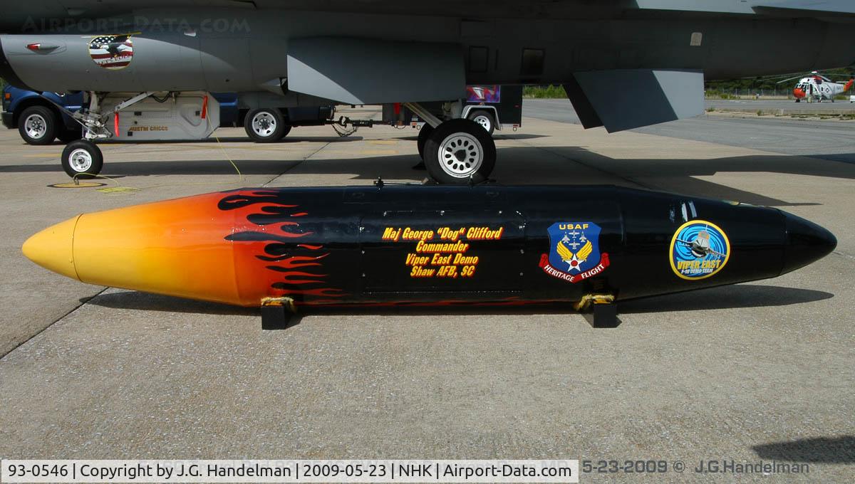 93-0546, 1993 Lockheed F-16C Fighting Falcon C/N CC-181, At Patuxent River MD