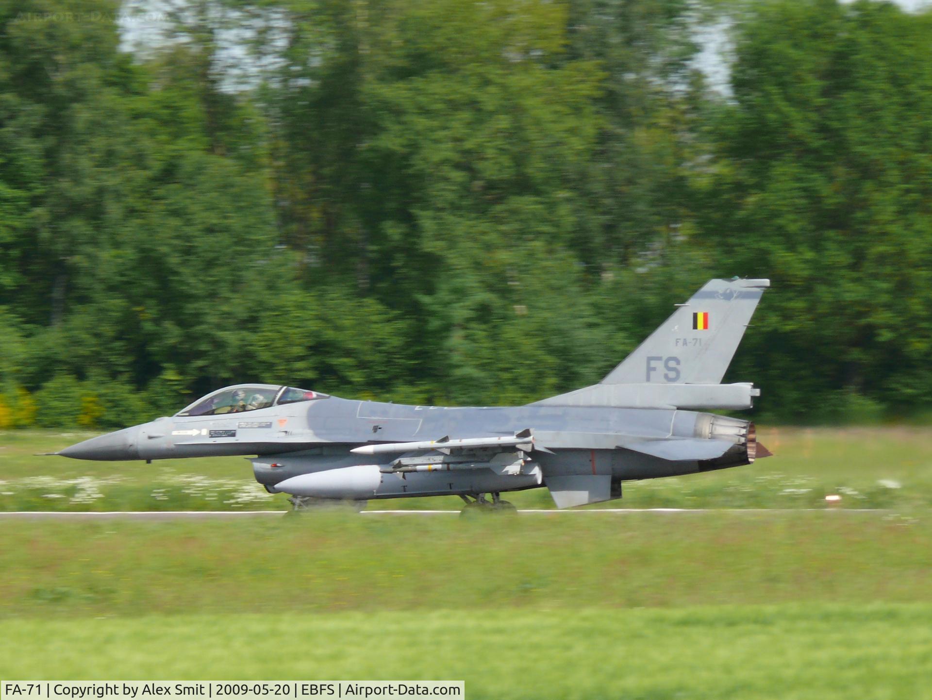 FA-71, SABCA F-16AM Fighting Falcon C/N 6H-71, General Dynamics F-16AM Fighting Falcon FA-71 Belgian Air Force