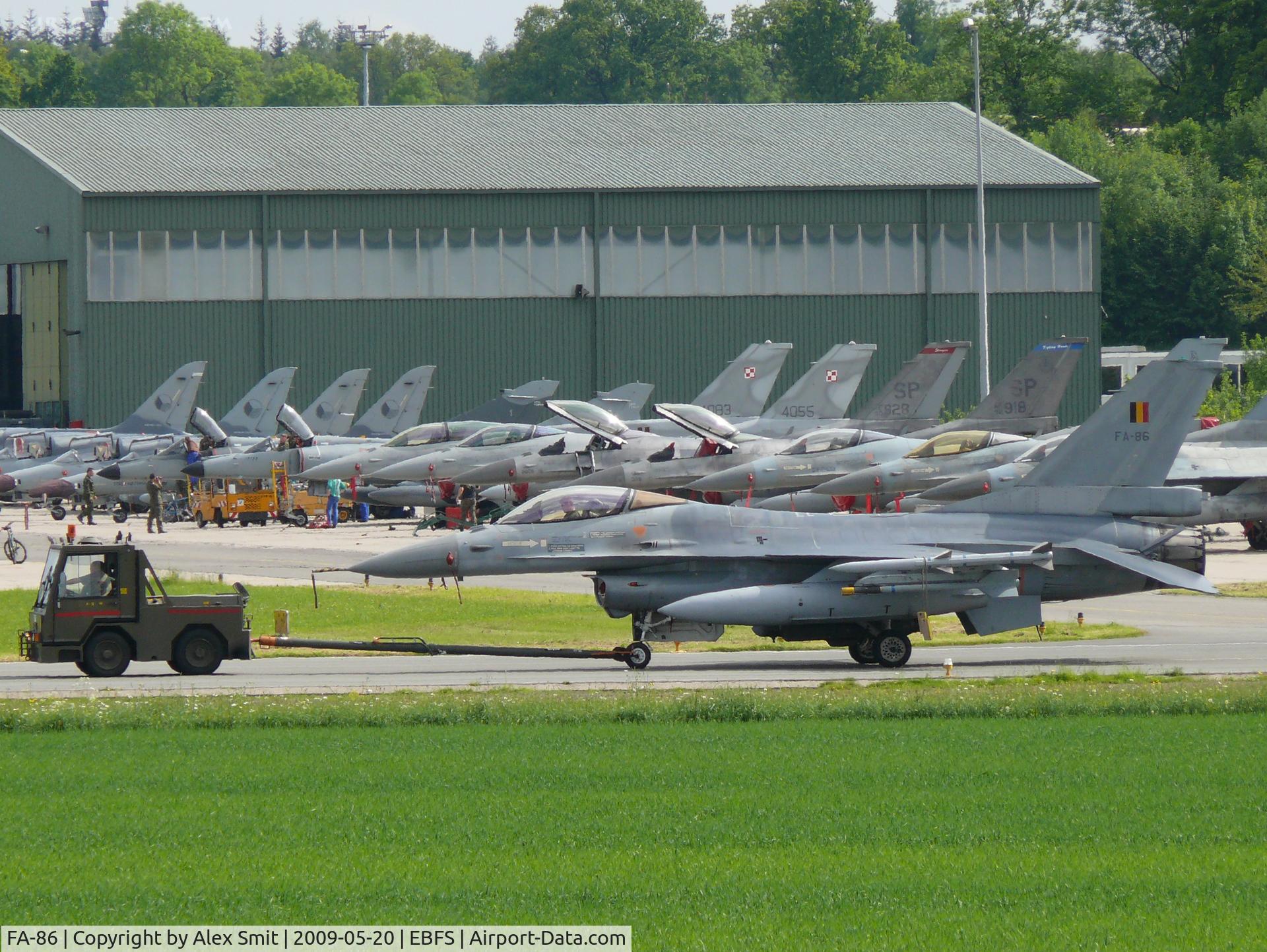 FA-86, SABCA F-16AM Fighting Falcon C/N 6H-86, General Dynamics F-16AM Fighting Falcon FA-86 Belgian Air Force