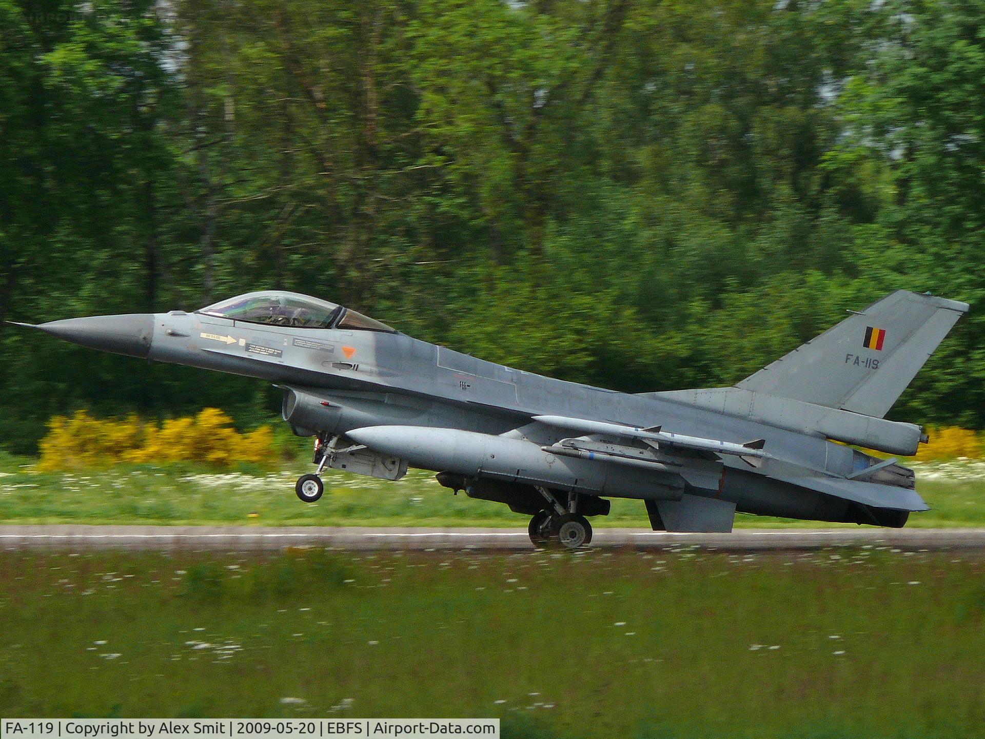 FA-119, SABCA F-16AM Fighting Falcon C/N 6H-119, General Dynamics F-16AM Fighting Falcon FA-119 Belgian Air Force