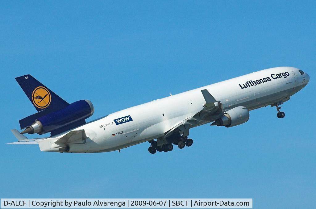 D-ALCF, 1999 McDonnell Douglas MD-11F C/N 48798, D-ALCF Lufthansa Cargo in Curitiba-Brazil