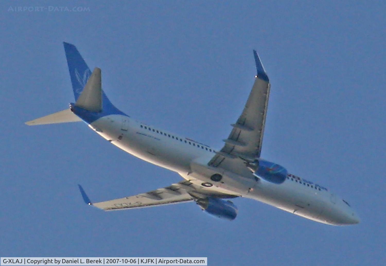 G-XLAJ, 2006 Boeing 737-8Q8 C/N 30703, Wearing hybrid TravelSpan markings, on lease from XL Airways.