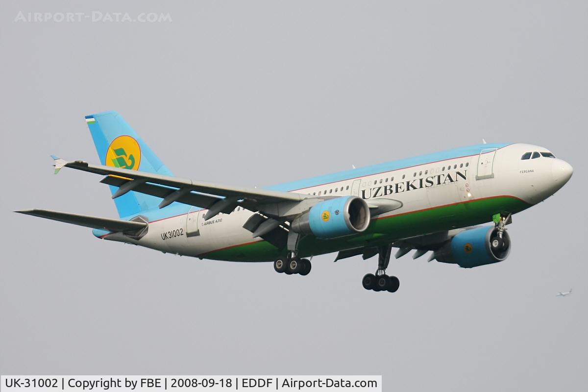 UK-31002, 1991 Airbus A310-324 C/N 576, Uzbekistan Airlines A310