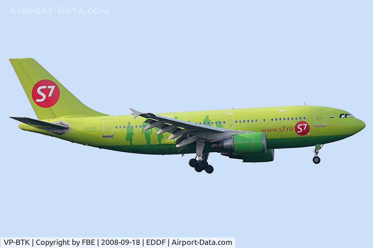 VP-BTK, 1986 Airbus A310-204 C/N 427, on final RW25L