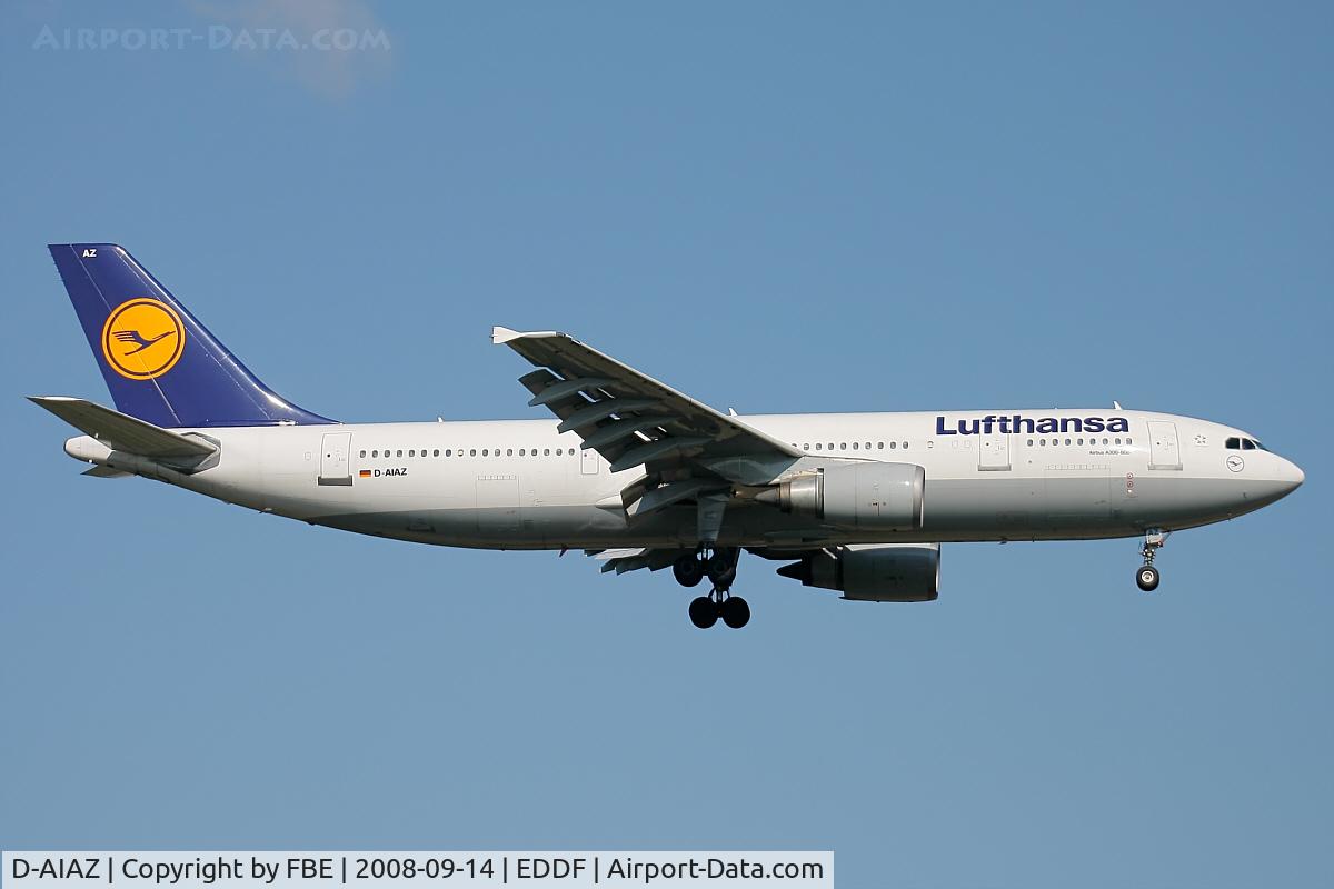 D-AIAZ, 1993 Airbus A300B4-605R C/N 701, short final at EDDF