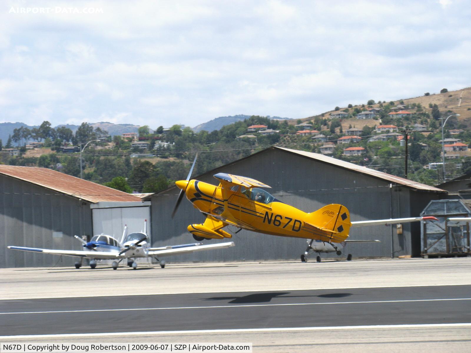 N67D, 1972 Pitts S-1 Special C/N 1333514, 1972 Pitts SPECIAL S-1, Lycoming O-360-A1D 180 Hp, rapid takeoff & climb Rwy 22