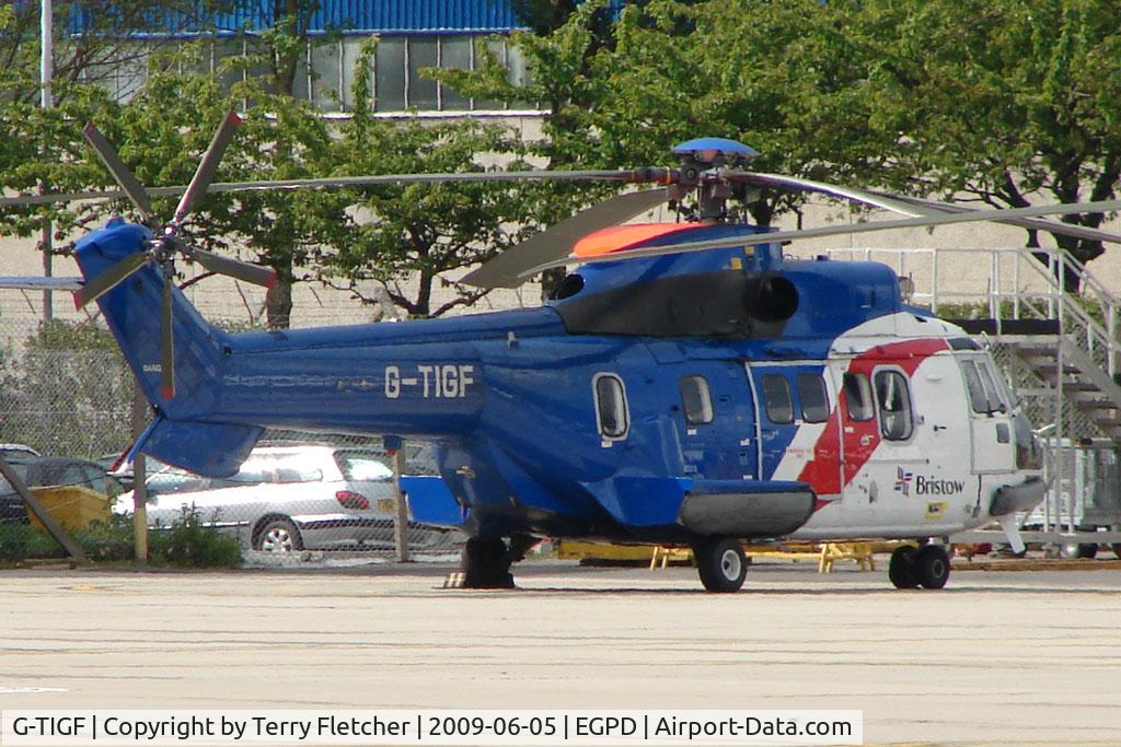 G-TIGF, 1982 Aerospatiale AS-332L Super Puma C/N 2030, Bristow Eurocopter AS332L at Aberdeen