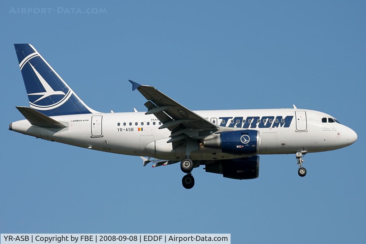 YR-ASB, 2006 Airbus A318-111 C/N 2955, short final at EDDF