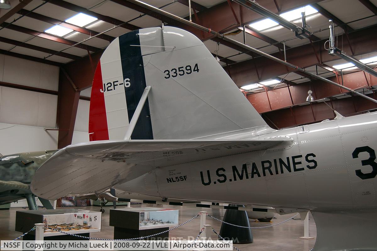 N5SF, 1939 Grumman J2F-6 Duck C/N Not found 33594/N1273N/N5SF, Grand Canyon Valle Aiport Hidden History Museum