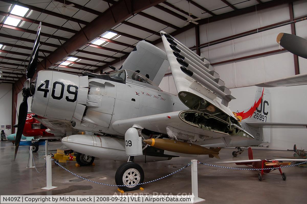 N409Z, Douglas AD-4N Skyraider C/N 7797, Grand Canyon Valle Aiport Hidden History Museum