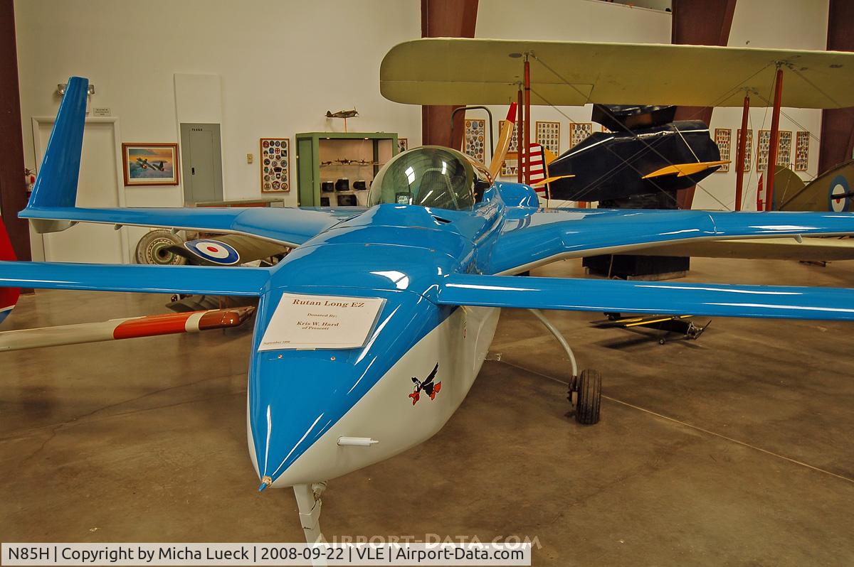 N85H, Rutan Long-EZ C/N 704, Rutan Long EX at Grand Canyon Valle Aiport Hidden History Museum