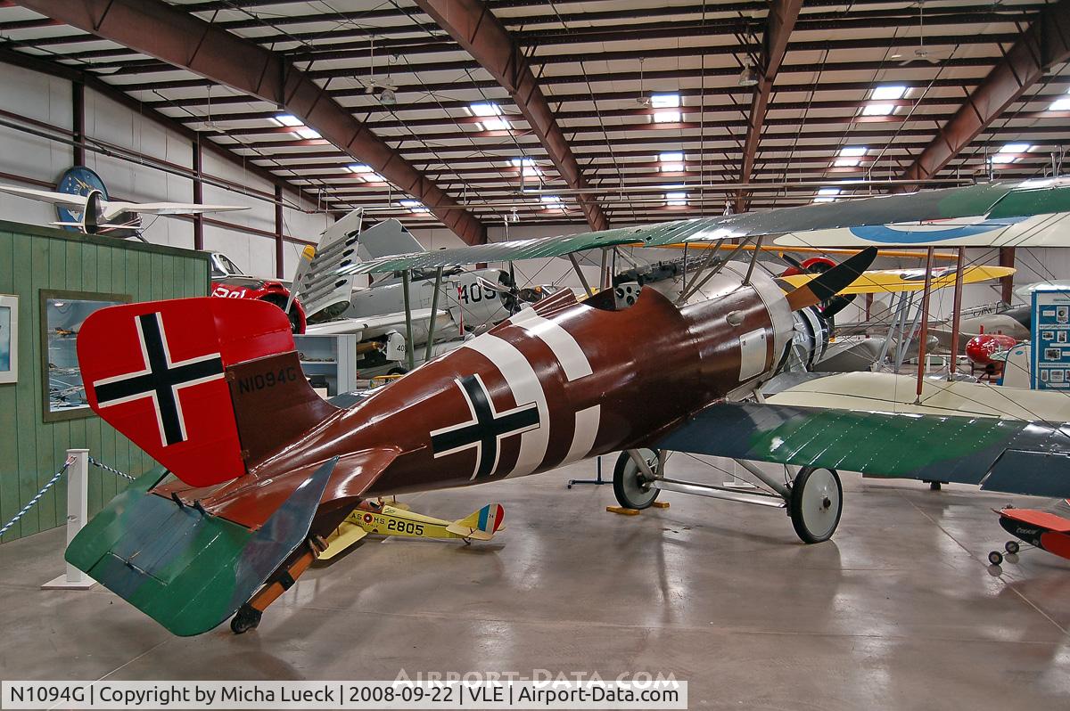 N1094G, Siemens-Schuckert (SSW) D-IV C/N S10, Siemens Schukert D.IV at Grand Canyon Valle Aiport Hidden History Museum