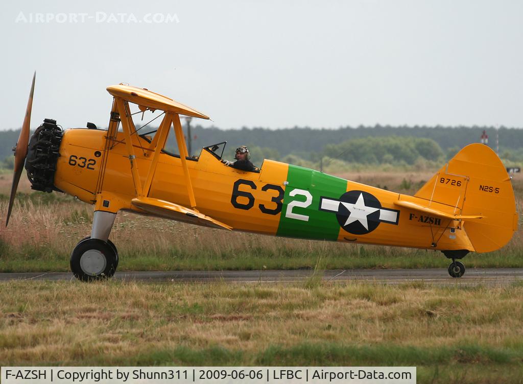 F-AZSH, 1943 Boeing A75N1 C/N 75-8726, Rolling for Show during LFBC Airshow 2009