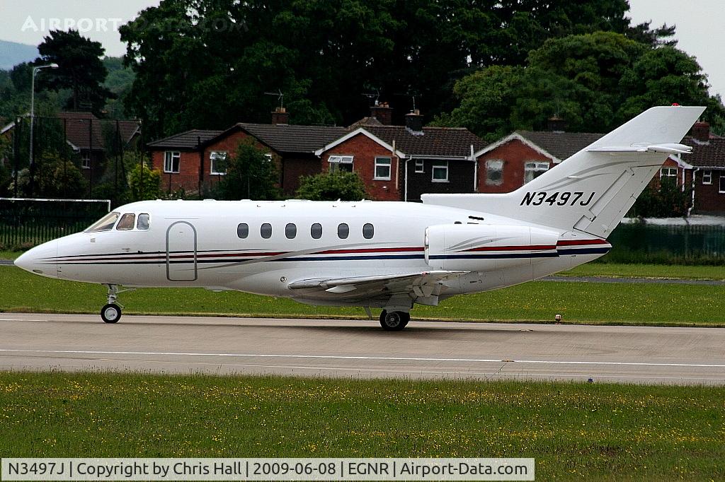 N3497J, 2008 Hawker Beechcraft 750 C/N HB-27, Lined up on RW 04 ready for departure