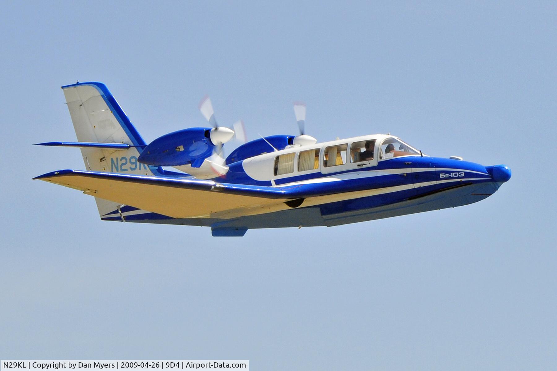 N29KL, 2003 Beriev Be-103 C/N 3302, AIRBORNE SHOT OF N29KL AT 9D4