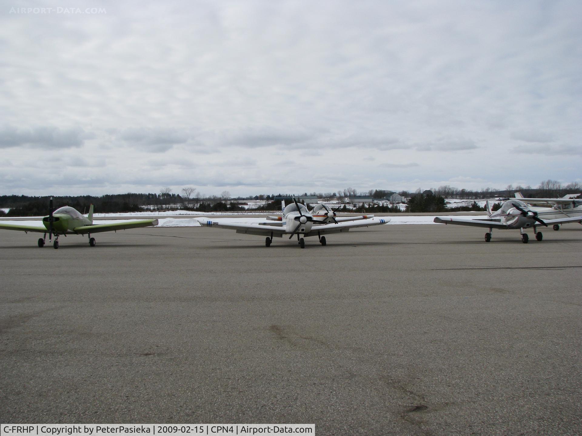 C-FRHP, 2007 Zenair CH-300 Tri-Z C/N 3-146, @ Hanover/Saugeen Muni Airport - four Zenairs together