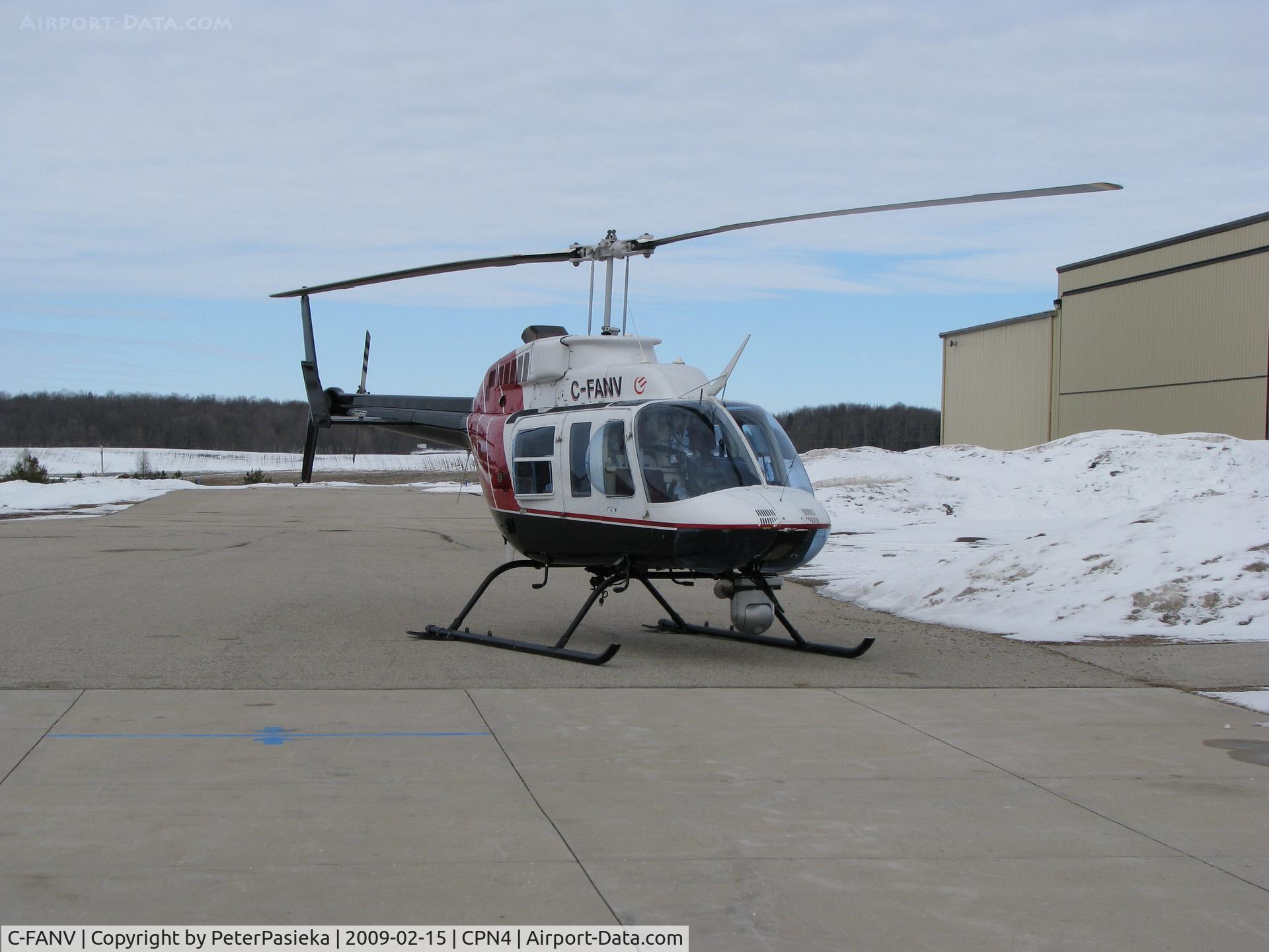 C-FANV, 1981 Bell 206L-1 LongRanger II C/N 45665, @ Hanover/Saugeen Muni Airport