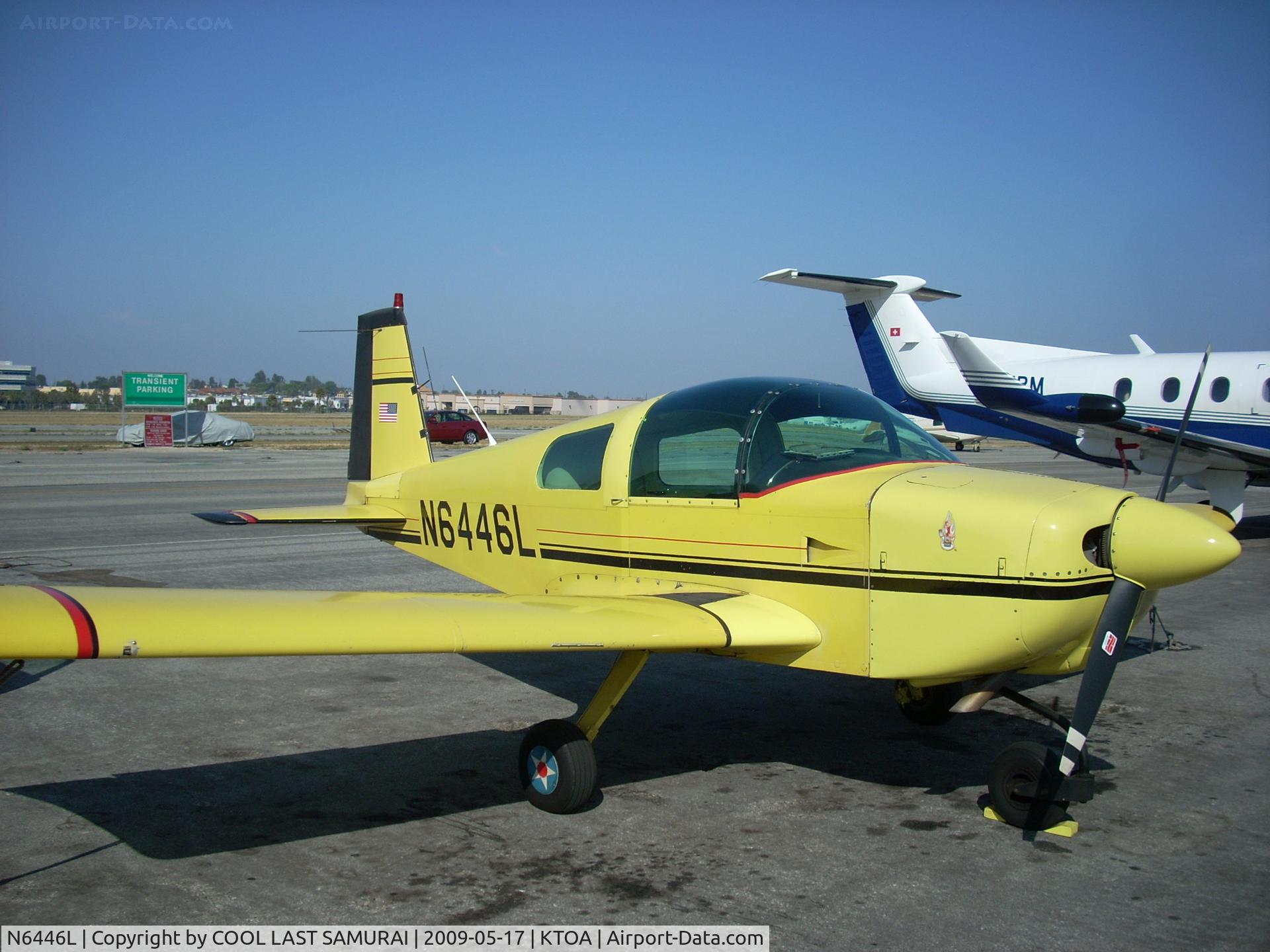 N6446L, 1972 American Aviation AA-1A Trainer C/N AA1A-0446, 46L at Torrance Airprot Transient Parking